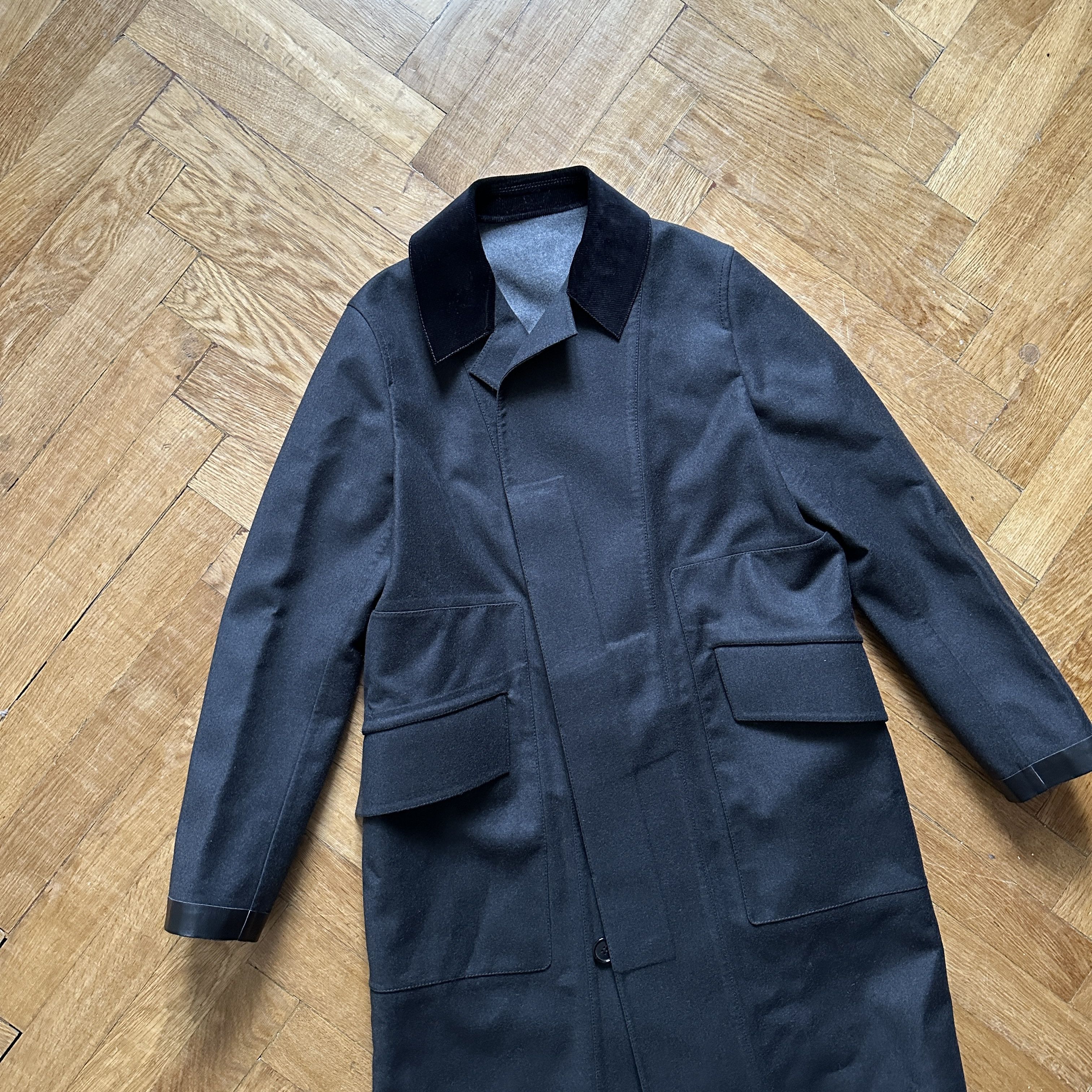 Berluti FW17 Prototype Grey Corduroy Collar Coat Size US S / EU 44-46 / 1 - 3 Thumbnail