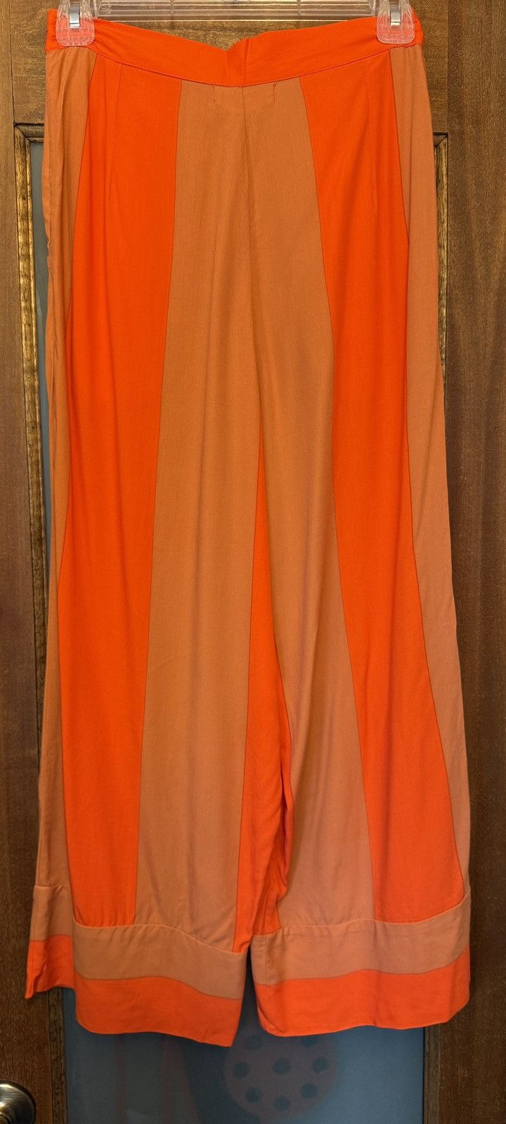 Lovers and Friends Lovers + FRIENDS Orange Colorblock Rayon Wide Leg Capri Pant Size 26" / US 2 / IT 38 - 7 Thumbnail