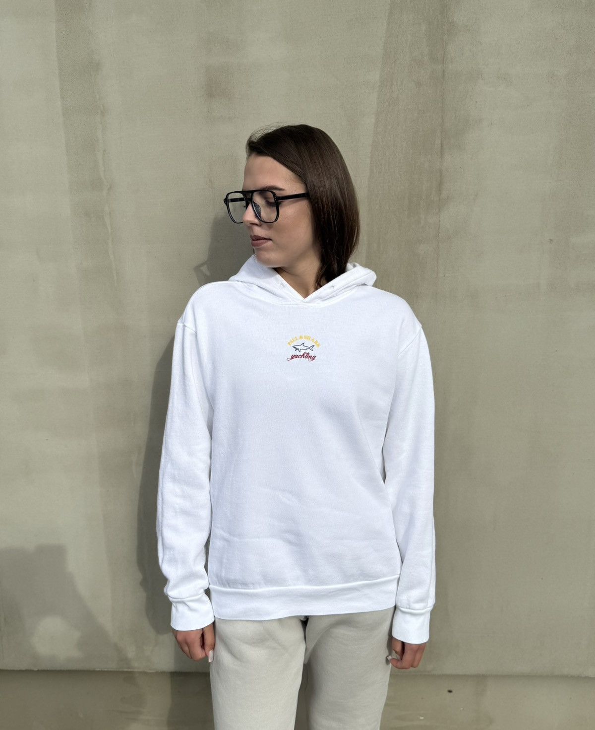 Paul & Shark Paul & Shark Winter Fleece Hoodie White Cotton Unisex Size M Size US M / EU 48-50 / 2 - 13 Thumbnail