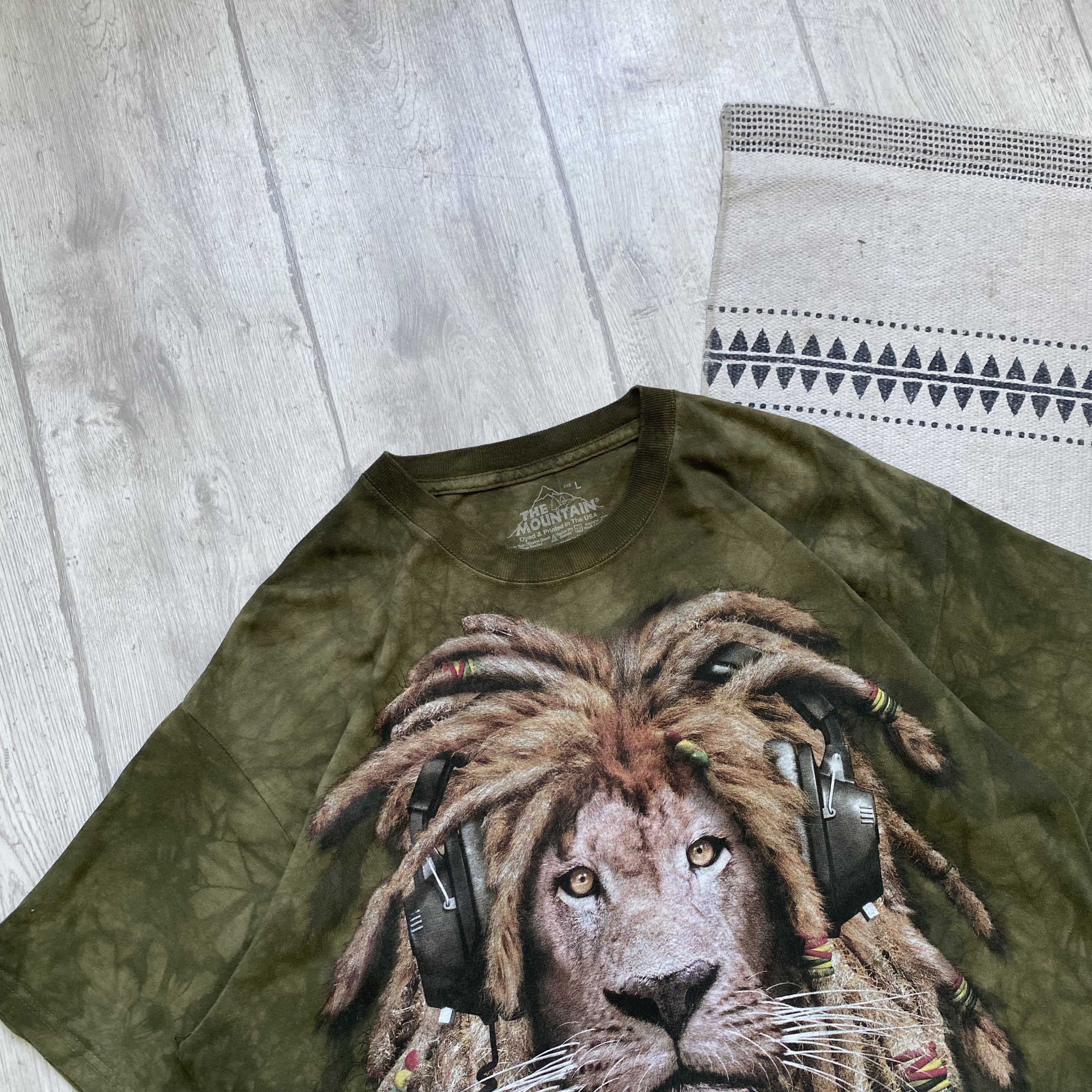 Bob Marley Vintage Rasta Lion tee Y2K Jamaica Bob Marley Animal t-shirt Size US L / EU 52-54 / 3 - 2 Thumbnail