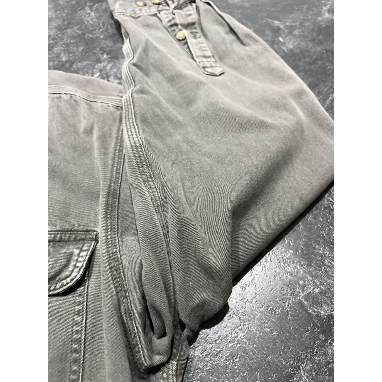 Carhartt Carhartt Shirt Cotton Twill Heavyweight Workwear Button-Down Long Sleeve Gray Size L Mens Size US L / EU 52-54 / 3 - 2 Thumbnail
