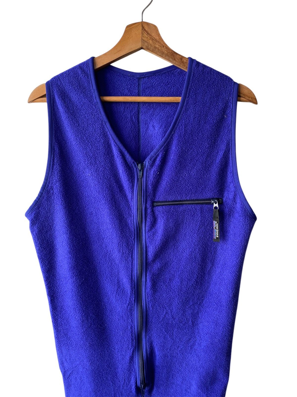 Patagonia × Vintage 90’s Patagonia Fleece Body Suit Bib Overall Base Layer Pant Size US 30 / EU 46 - 4 Thumbnail