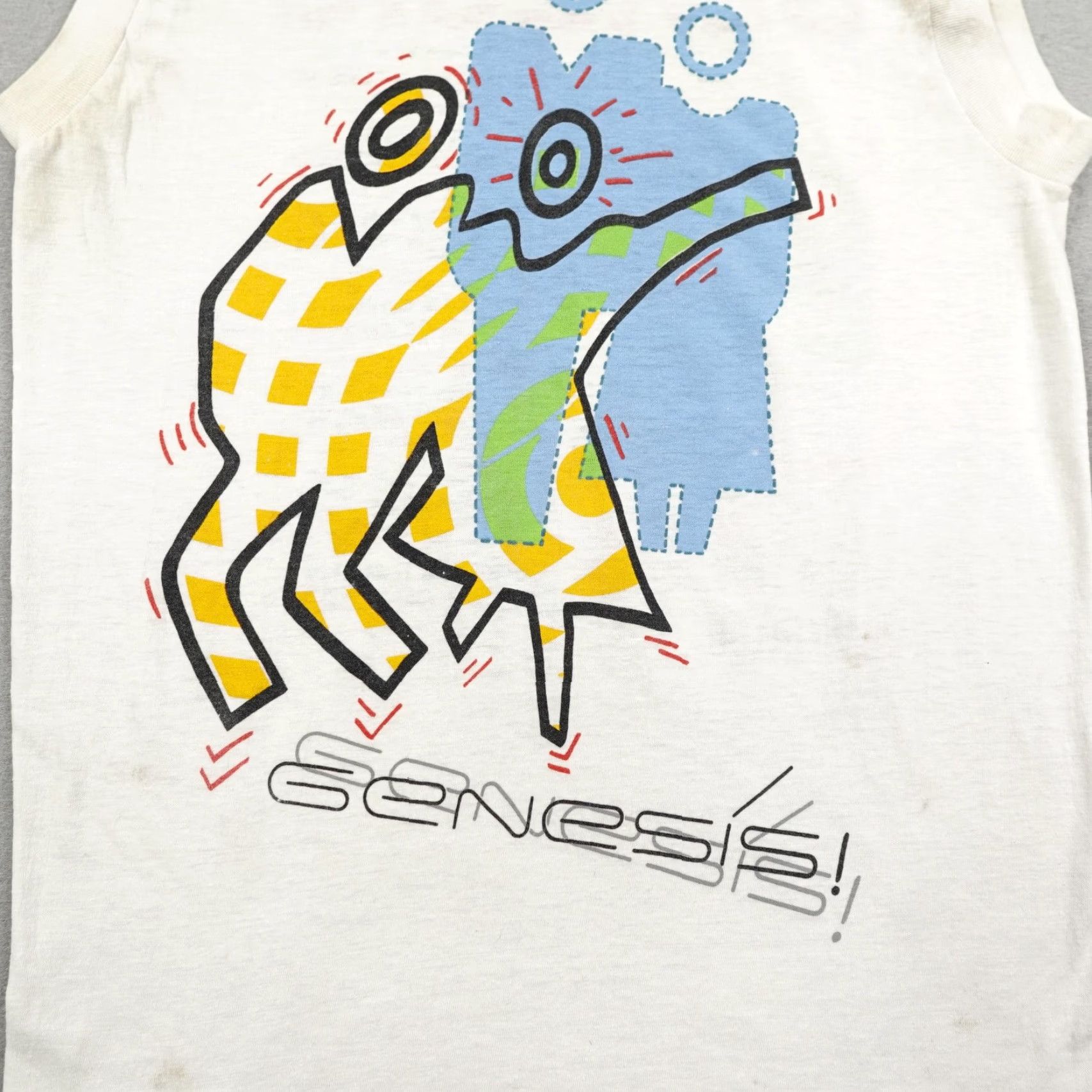 Vintage Vintage Genesis Shirt Mens Large 1986 Invisible Touch Tour Band 80s Sleeveless Size US L / EU 52-54 / 3 - 7 Thumbnail