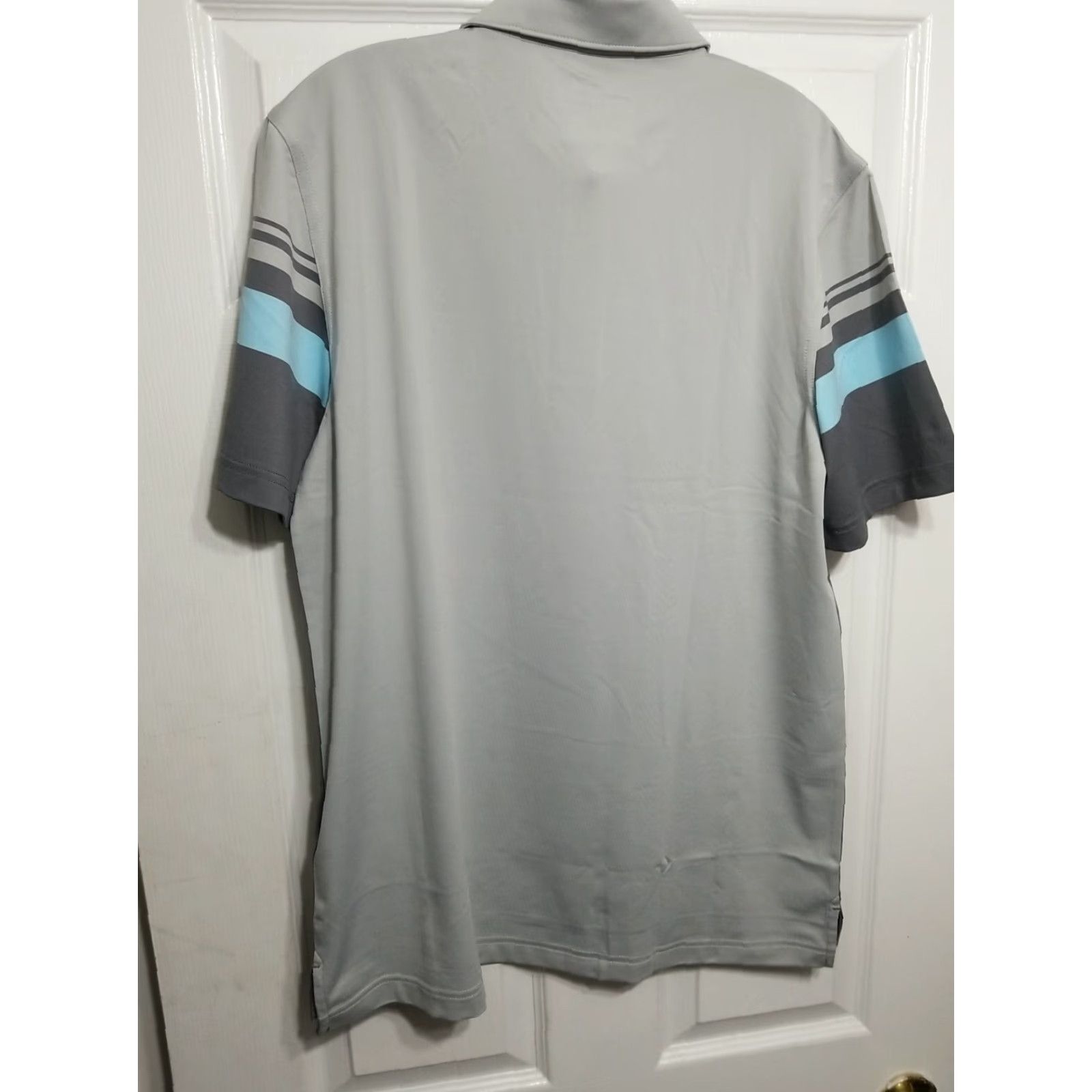 Vineyard Vines Vineyard Vines Performance Polo Shirt Men M Short Sleeve Blue Striped Golf Dry Fit 21.5 Chest 29 Length Vintage No Size US M / EU 48-50 / 2 - 3 Thumbnail