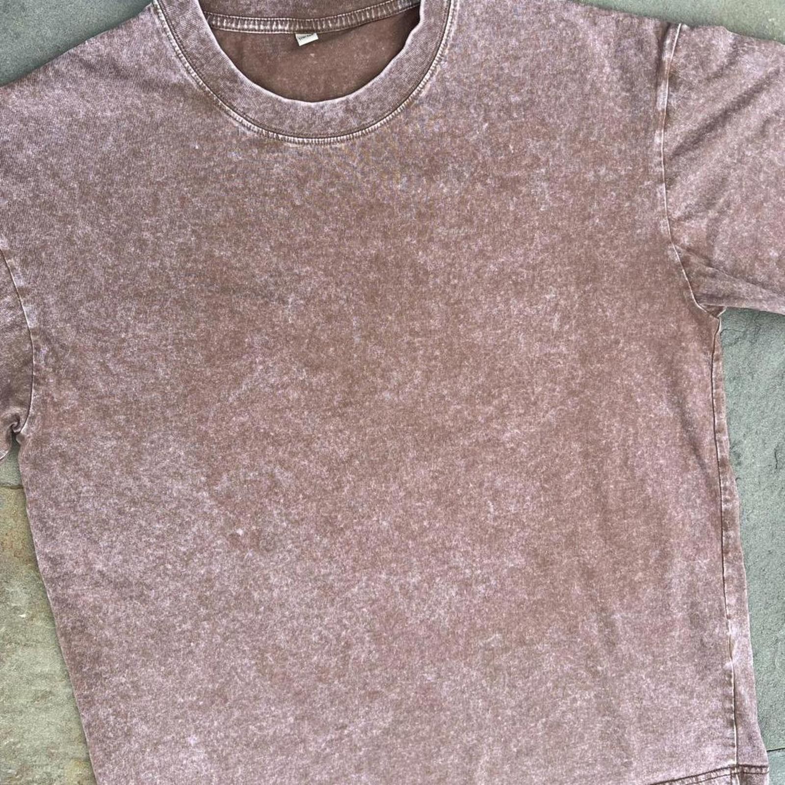 Other Y2K Burnt Red Color Acid Wash T-Shirt Size US L / EU 52-54 / 3 - 2 Thumbnail