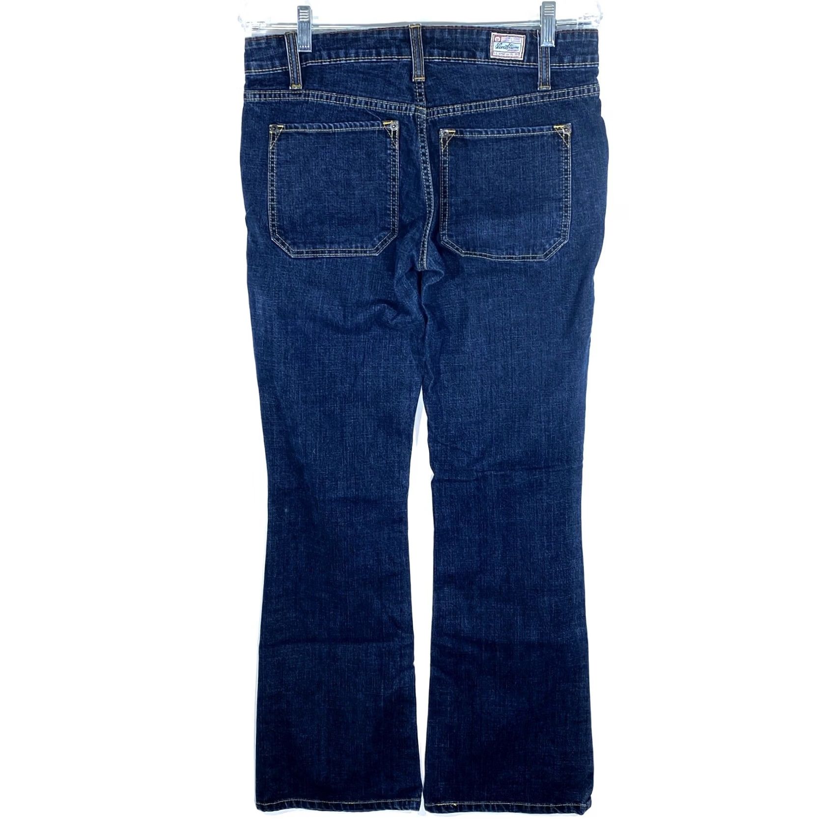 Vintage Levis Levi Strauss Signature Jeans Bootcut Juniors 7 Dark Wash Stretch Womens Size 28" / US 6 / IT 42 - 2 Thumbnail