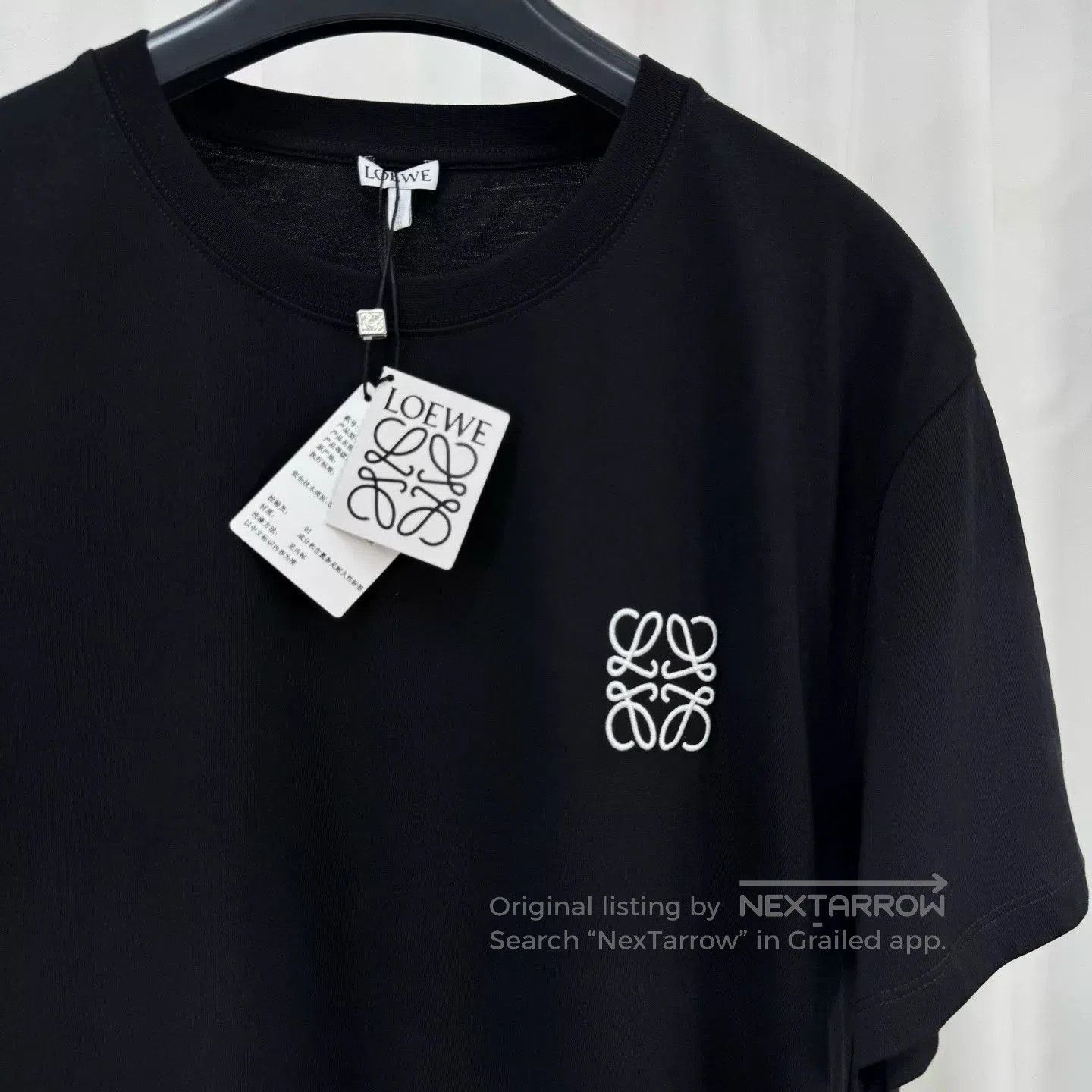 Loewe Loewe Black Embroidered Logo Short Sleeve. Size US M / EU 48-50 / 2 - 3 Thumbnail
