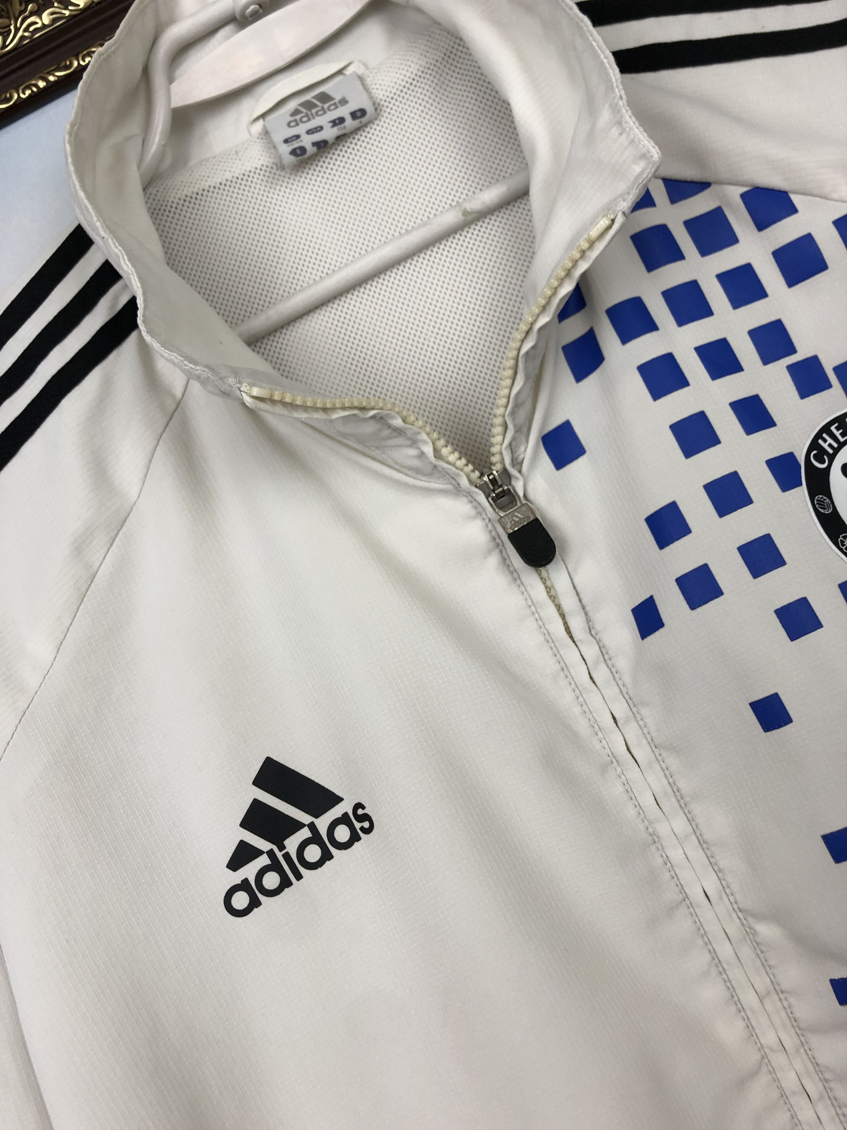 Adidas Vintage Chelsea Football Jacket Soccer Track Top Hype Size US XL / EU 56 / 4 - 4 Thumbnail