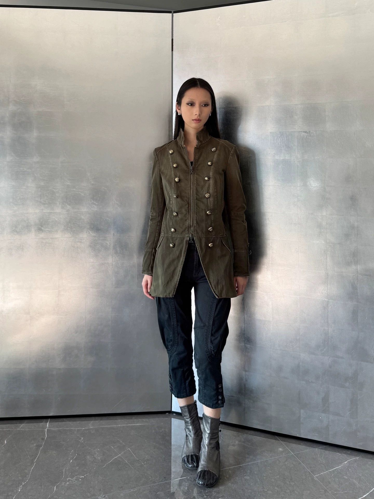 Other Napoleon Military Double Zipper Jacket Size 40 Size S / US 4 / IT 40 - 1 Thumbnail