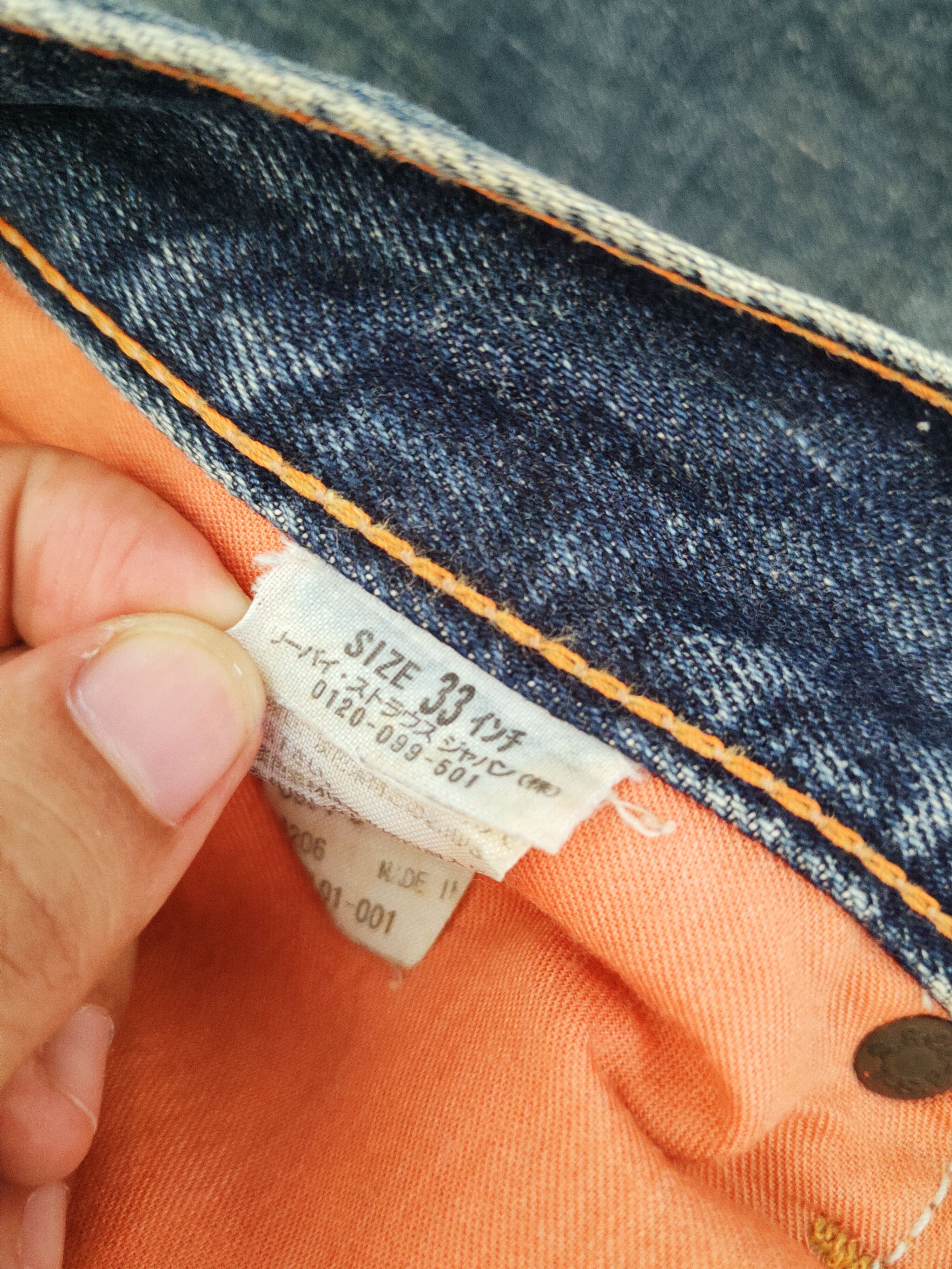 Levi's DL Levi's Dark Blue Faded Distressed Ripped Jeans #W021 Size US 34 / EU 50 - 14 Thumbnail