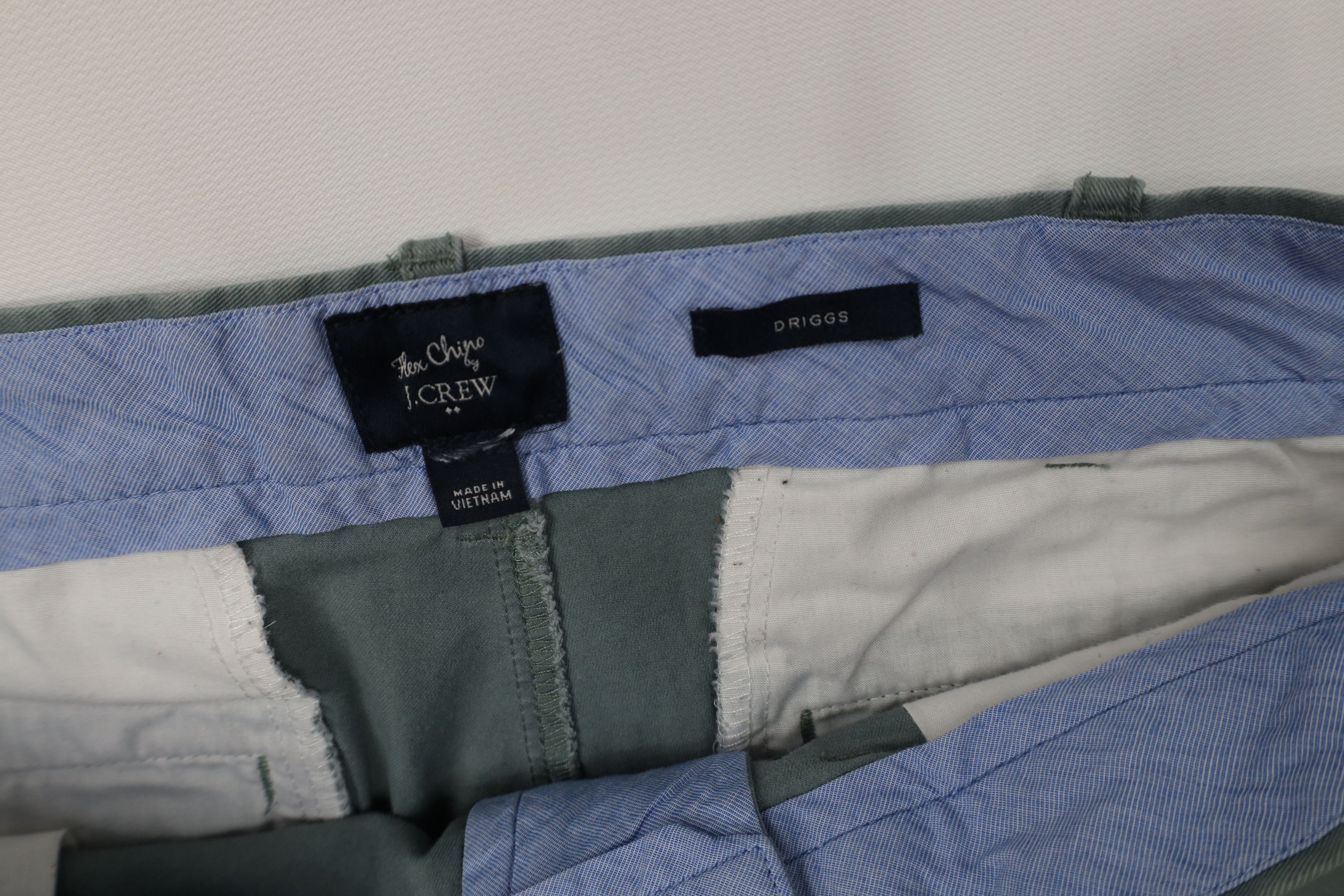J.Crew Vintage Y2K J Crew Driggs Flex Skinny Leg Chino Pants Green Size US 32 / EU 48 - 6 Thumbnail