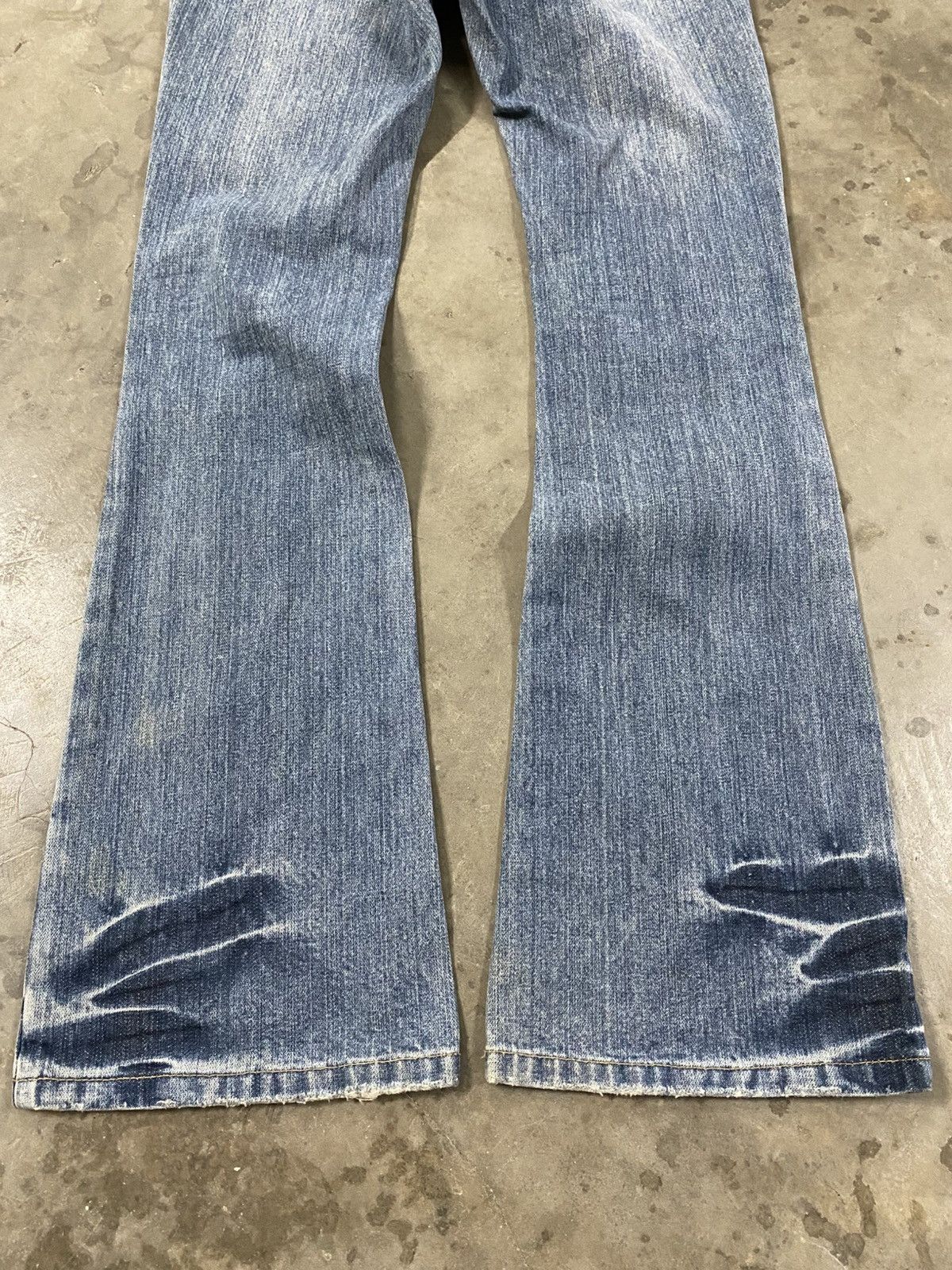 Japan Blue Jeans Flare Jeans Japan Colza Embroidery Denim @281 Size 28" / US 6 / IT 42 - 10 Thumbnail