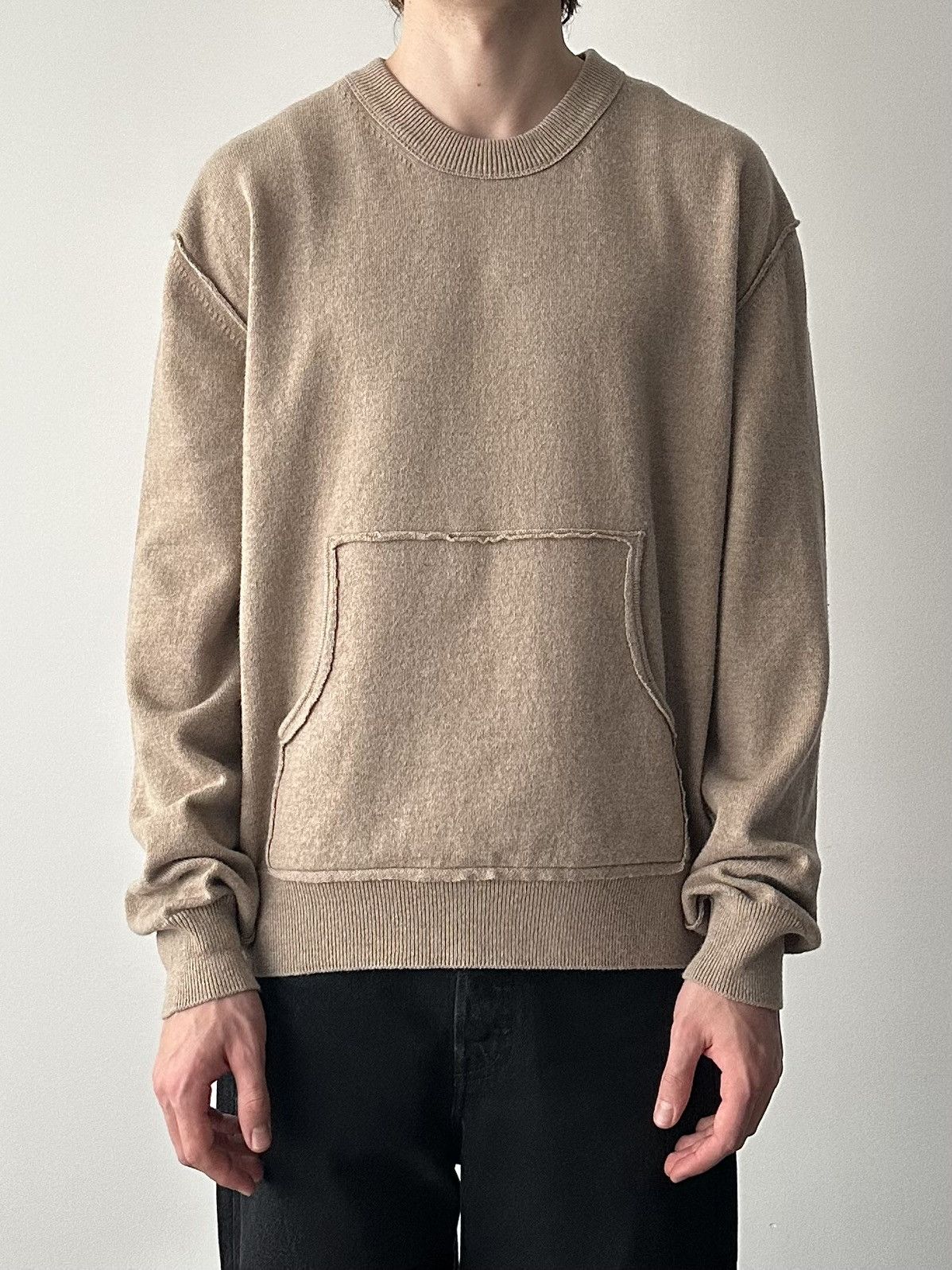 Maison Margiela Maison Margiela SS24 Deconstructed Wool Cashmere Sweater Size US M / EU 48-50 / 2 - 2 Thumbnail