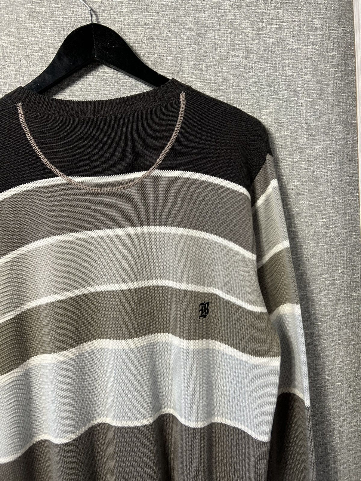 Billabong × Vintage Vintage Billabong Stripped Knitted Sweater Crewneck Jumper Size US S / EU 44-46 / 1 - 8 Thumbnail