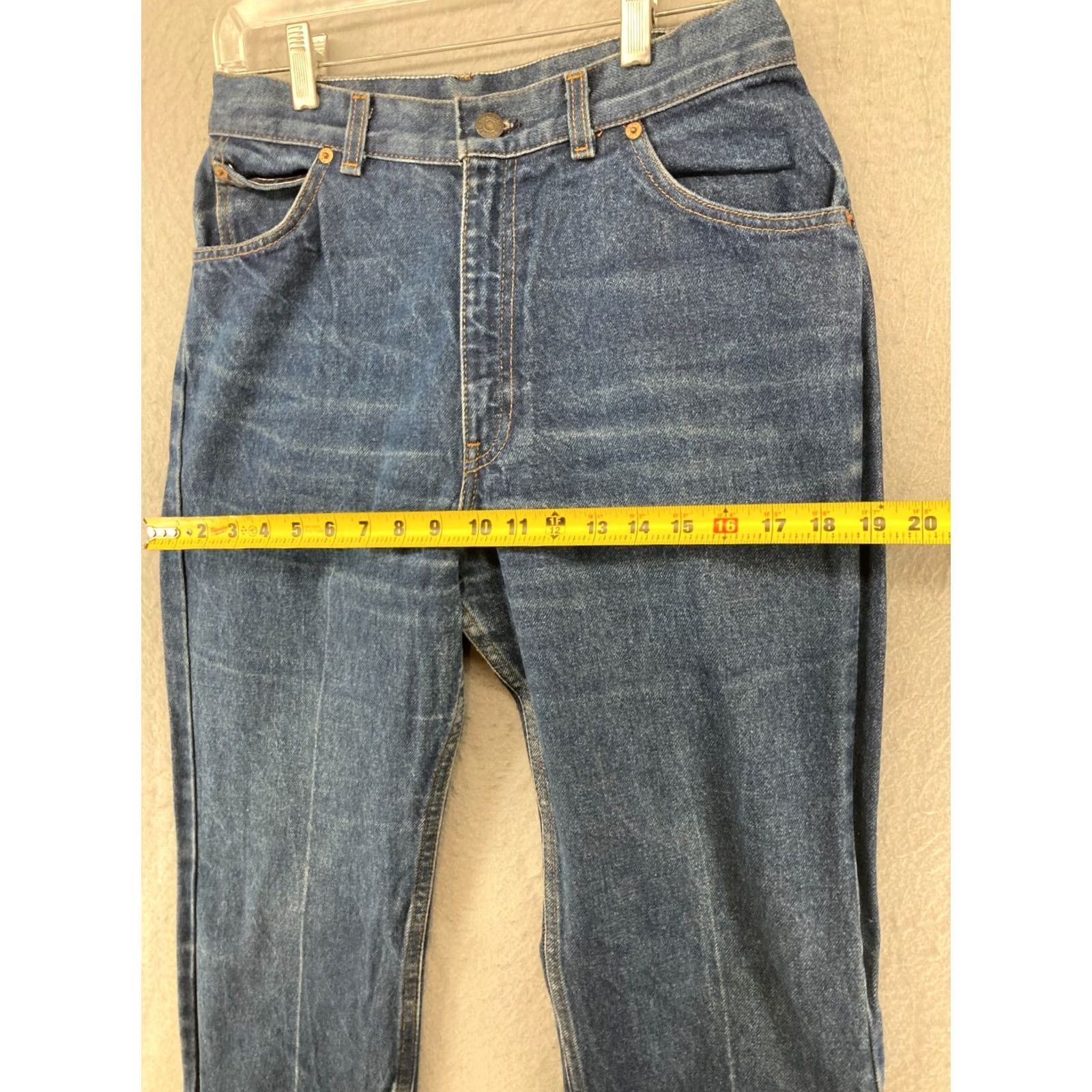 Levi's VINTAGE Levi's Jeans Women Regular Bootcut 70s Blue Denim Mid Rise 28x30 WW Mens Girls Size 28" / US 6 / IT 42 - 3 Thumbnail