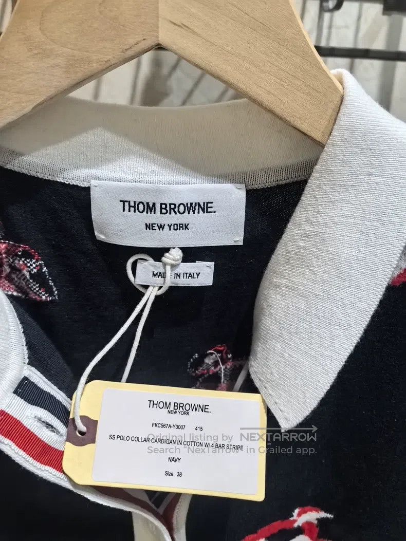 Thom Browne Thom Browne Navy lobster patterned knit short-sleeve cardi Size XS / US 0-2 / IT 36-38 - 2 Thumbnail