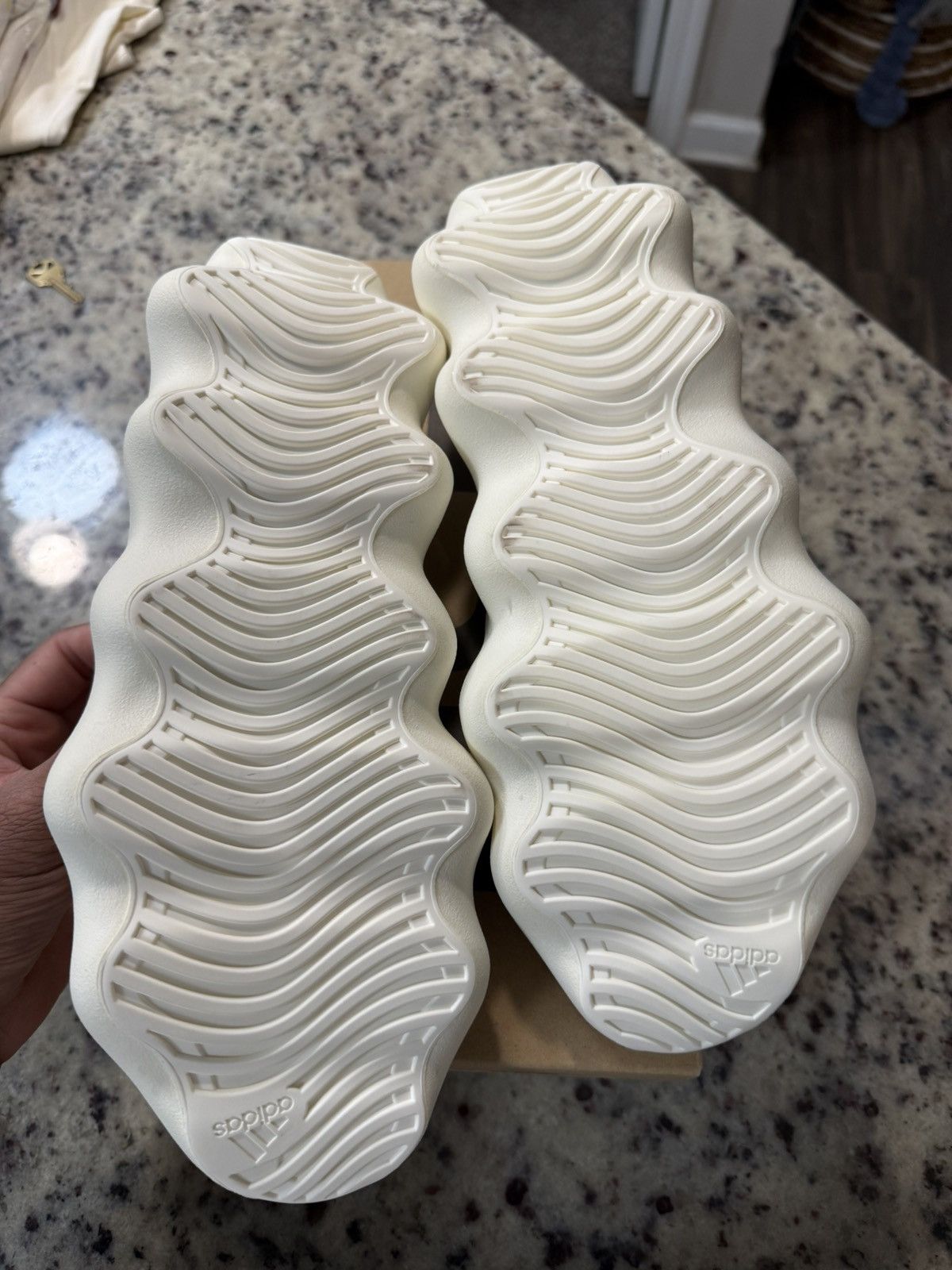 Yeezy Adidas Yeezy 450 Cloud White Size US 12 / EU 45 - 5 Thumbnail