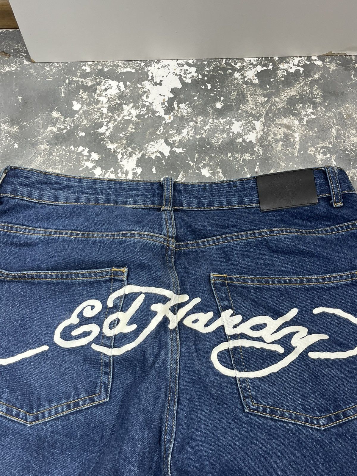 Ed Hardy Vintage Ed Hardy jeans pants denim baggy big logo swag Size US 34 / EU 50 - 2 Thumbnail