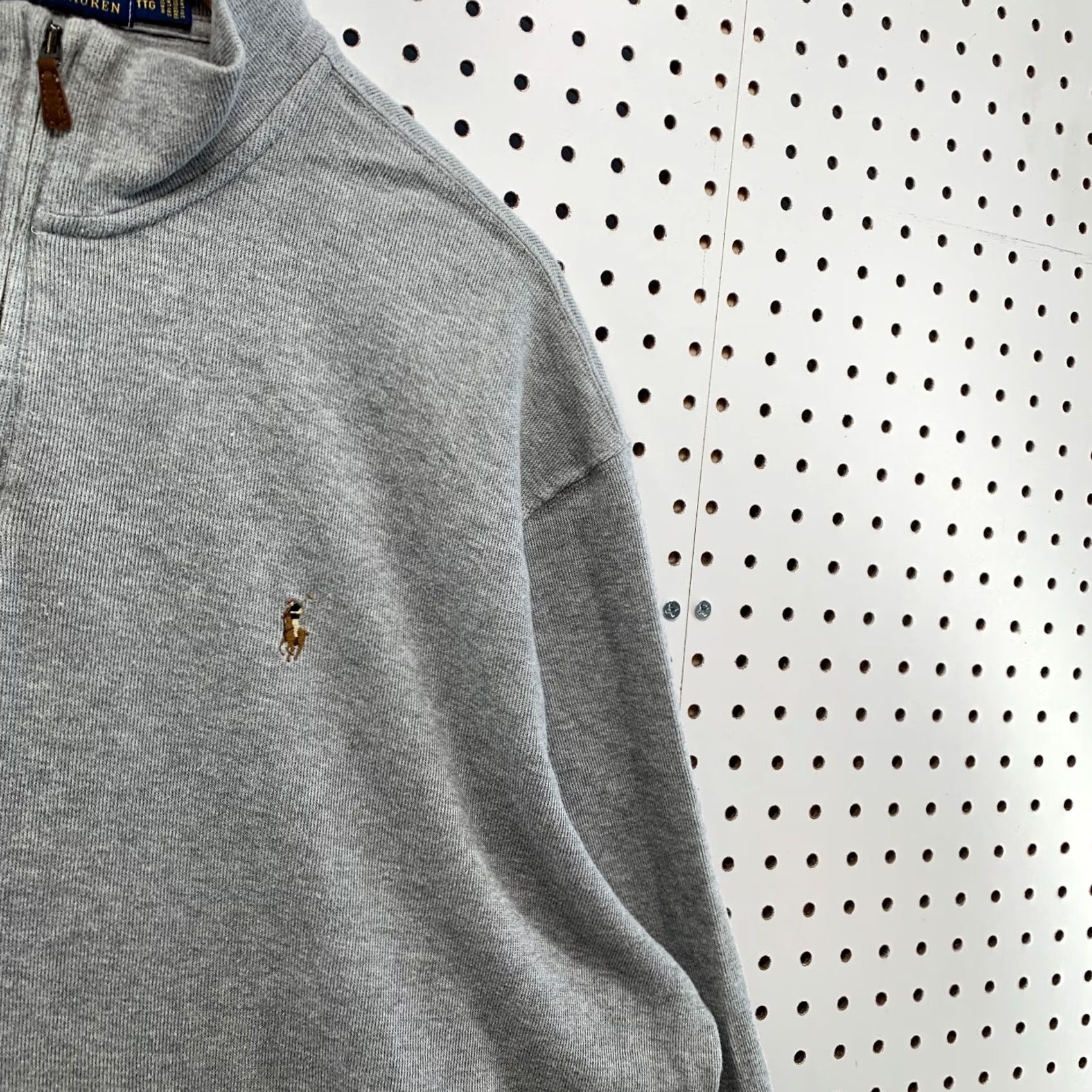 Polo Ralph Lauren Polo Ralph Lauren 1/4 Zip Pullover Sweater Gray Pony Estate Rib Mens 2XL 29x30 Size US XXL / EU 58 / 5 - 6 Thumbnail