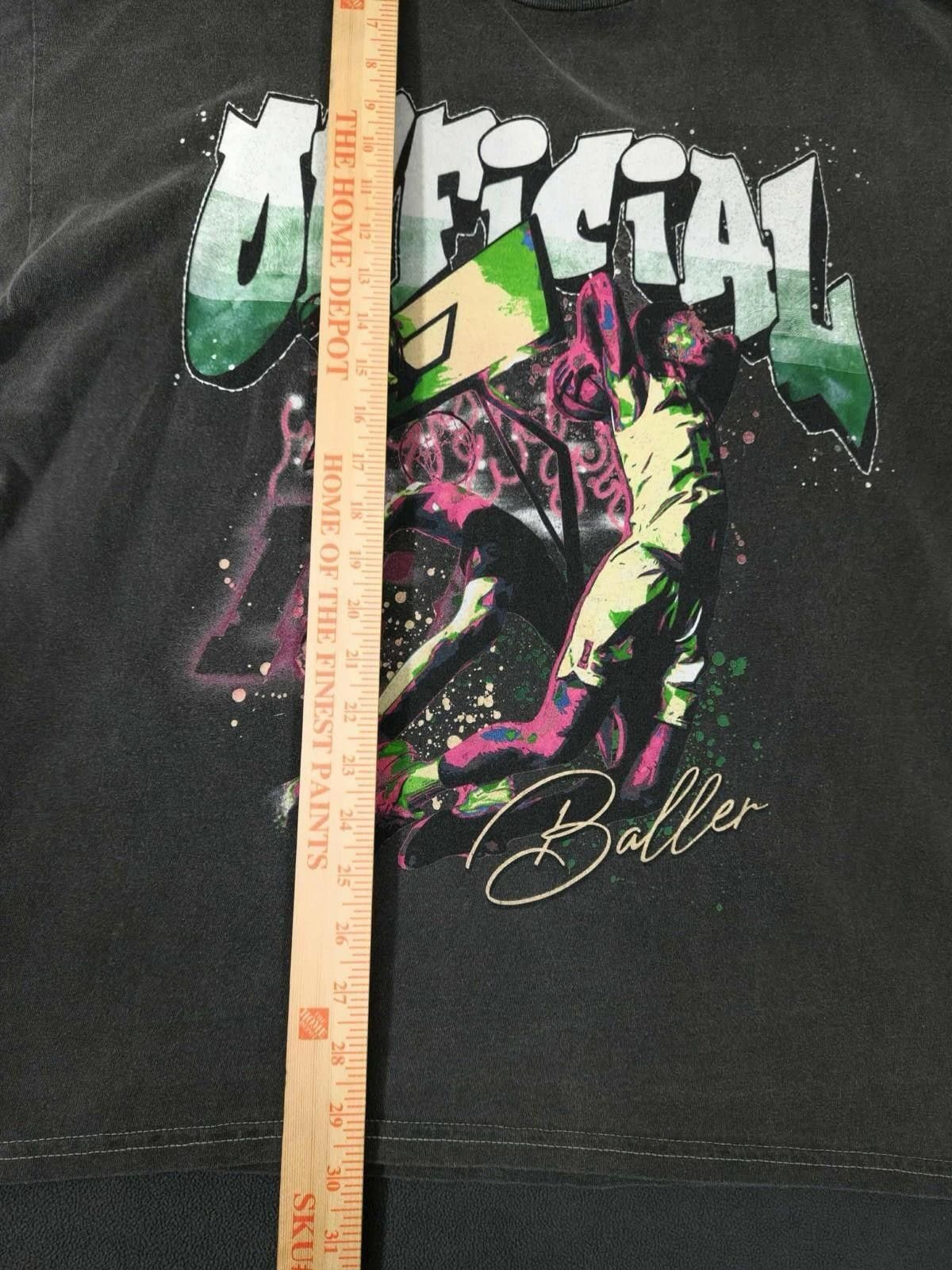 Boohoo BoohooMAN Official Baller Graphic Tee Black Size M #4 Size US M / EU 48-50 / 2 - 3 Thumbnail
