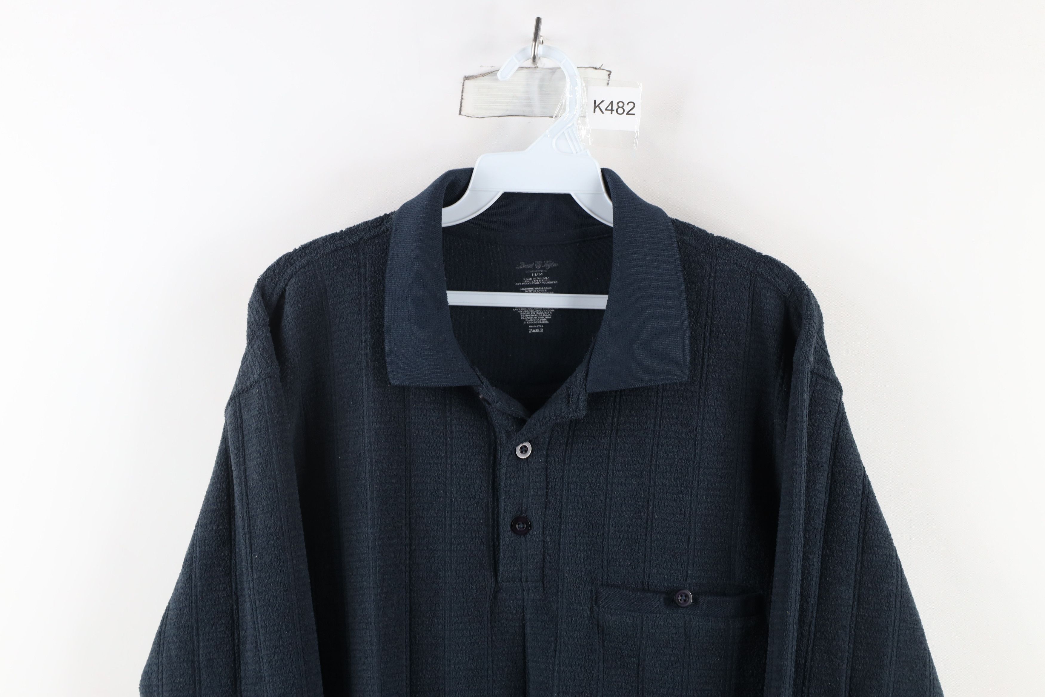 Vintage Vintage 90s Streetwear Fleece Collared Pullover Sweater Size US M / EU 48-50 / 2 - 2 Thumbnail