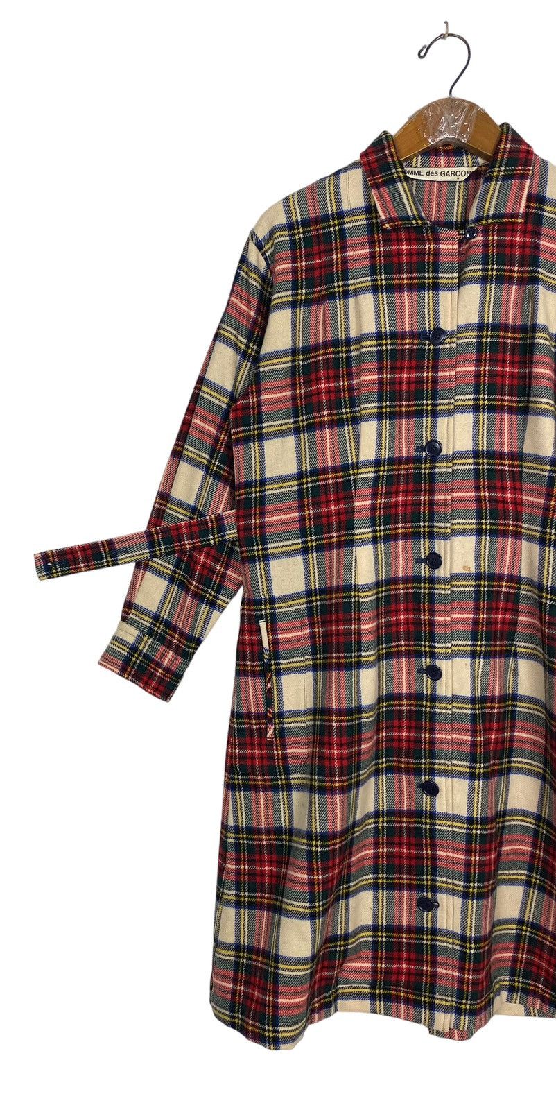 Comme des Garcons Rare‼️ Vintage Comme Des Garcons Tartans Long Coat Size M / US 6-8 / IT 42-44 - 2 Thumbnail