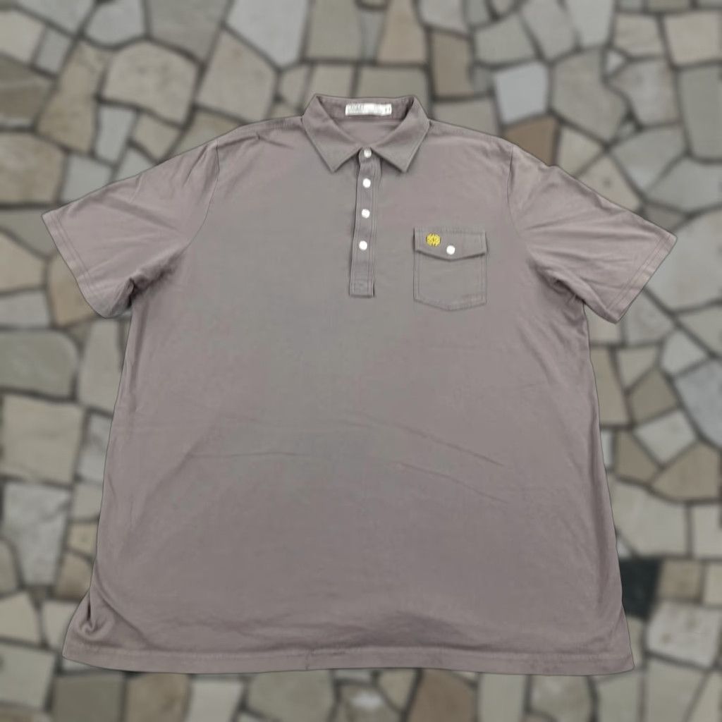 Vintage Criquet Polo Shirt Mens 2XL Gray Organic Cotton Short Sleeve Knit Casual Business Activewear Sports Golf Size US XXL / EU 58 / 5 - 1 Thumbnail