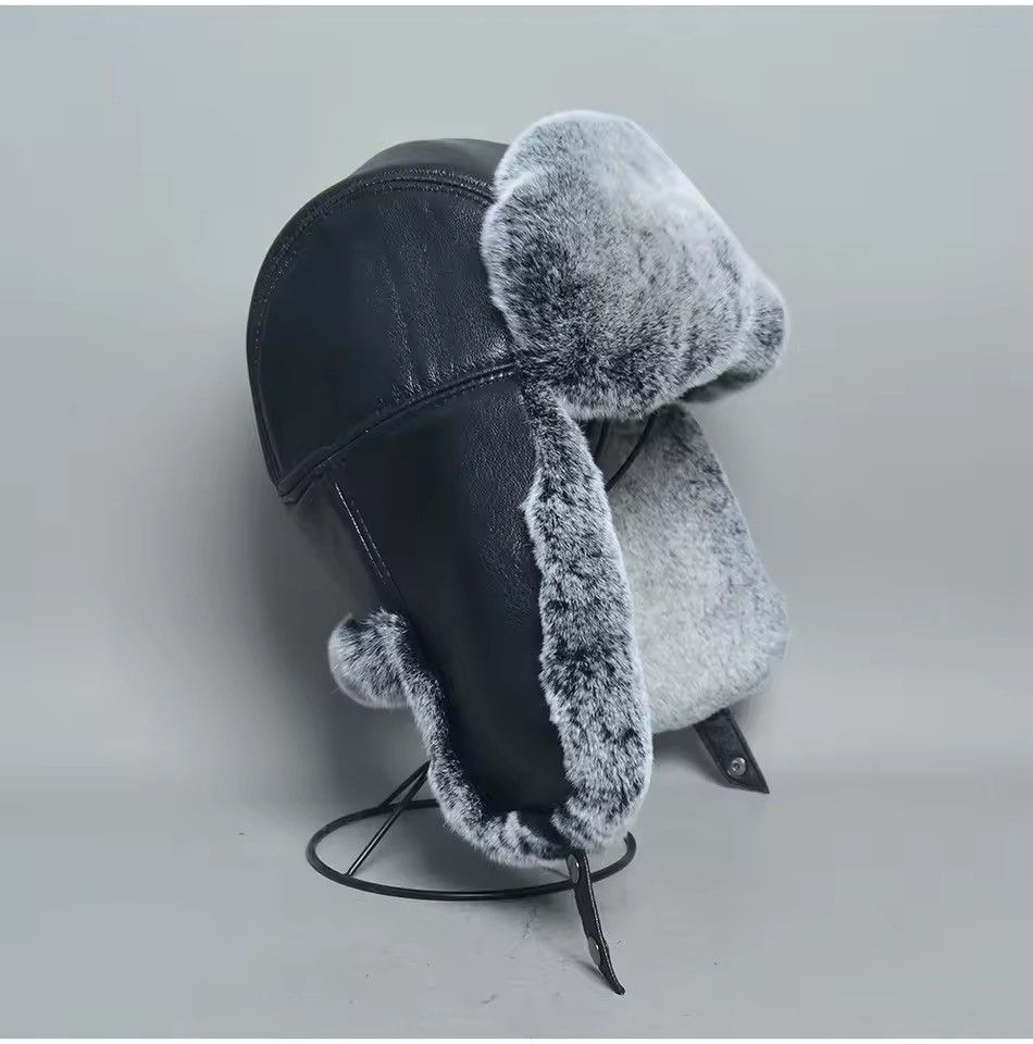 Japanese Brand Unisex RealRabbit Fur Ushanka Trapper Hat Size S Size ONE SIZE - 2 Thumbnail