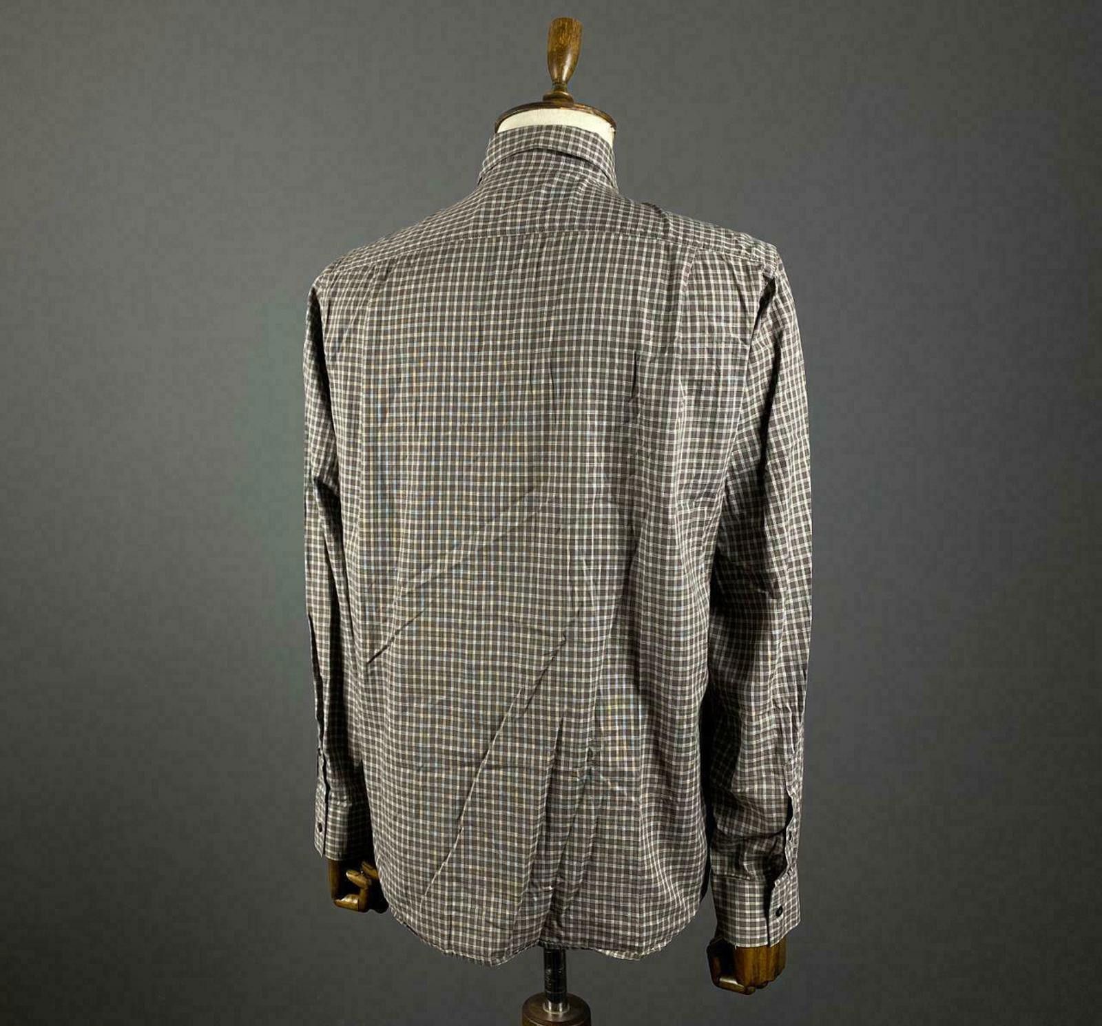 Hugo Boss Men Hugo Boss Orange Label Check Dress Shirt Size L Size US L / EU 52-54 / 3 - 3 Thumbnail