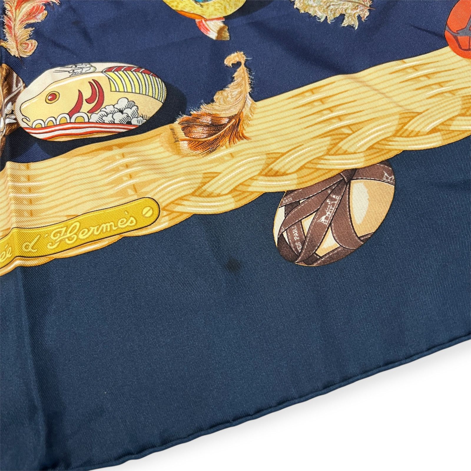 Hermes Hermes Couvee d'Hermes Silk Scarf 90cm Vintage France Size ONE SIZE - 7 Thumbnail
