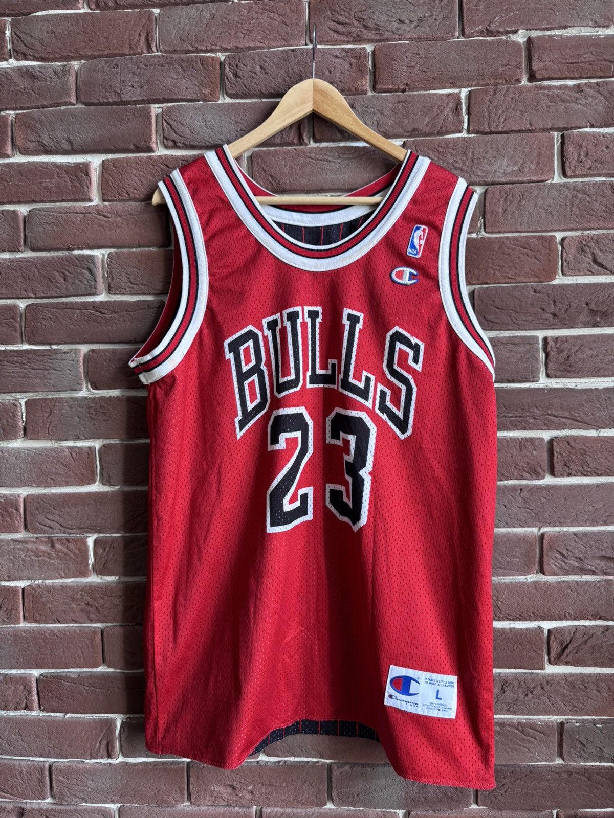 NBA Vintage Champion Chicago Bulls Basketball NBA Jersey Jordan Size US L / EU 52-54 / 3 - 1 Thumbnail