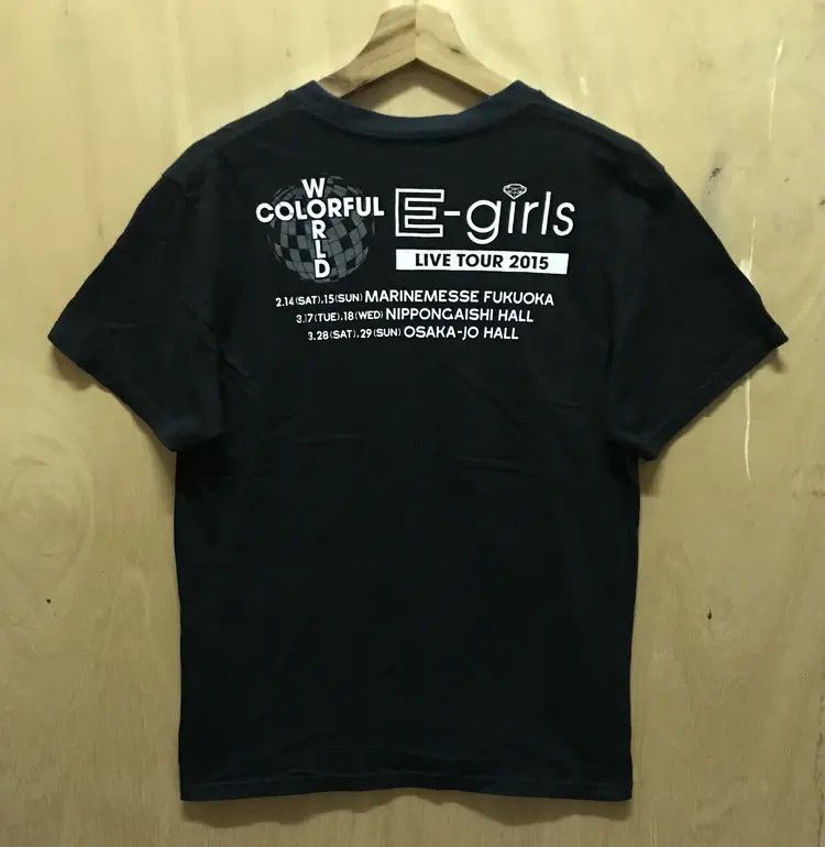 Band Tees E-Girl World Colorful Live Tour 2015 Tshirts Size S / US 4 / IT 40 - 2 Thumbnail