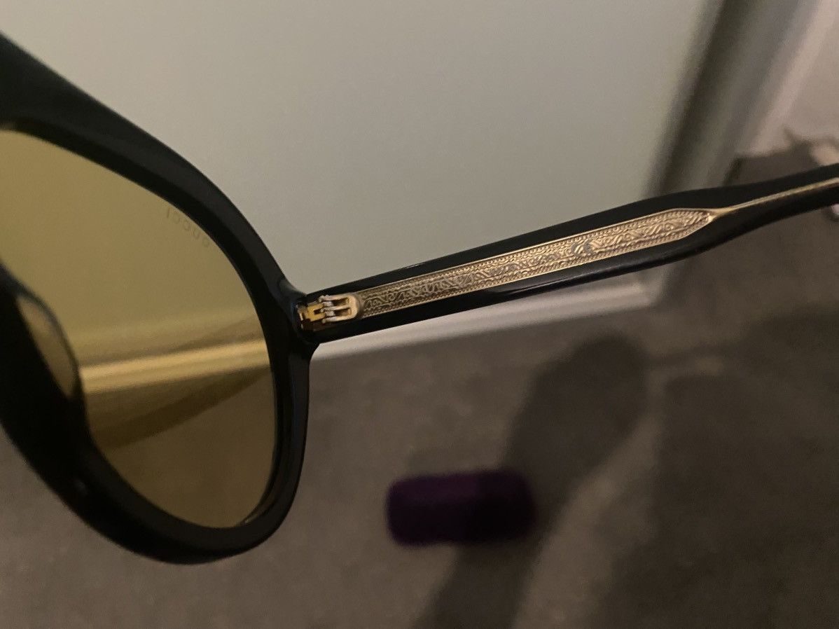 Gucci Oversize yellow tint sunglasses Size ONE SIZE - 6 Thumbnail