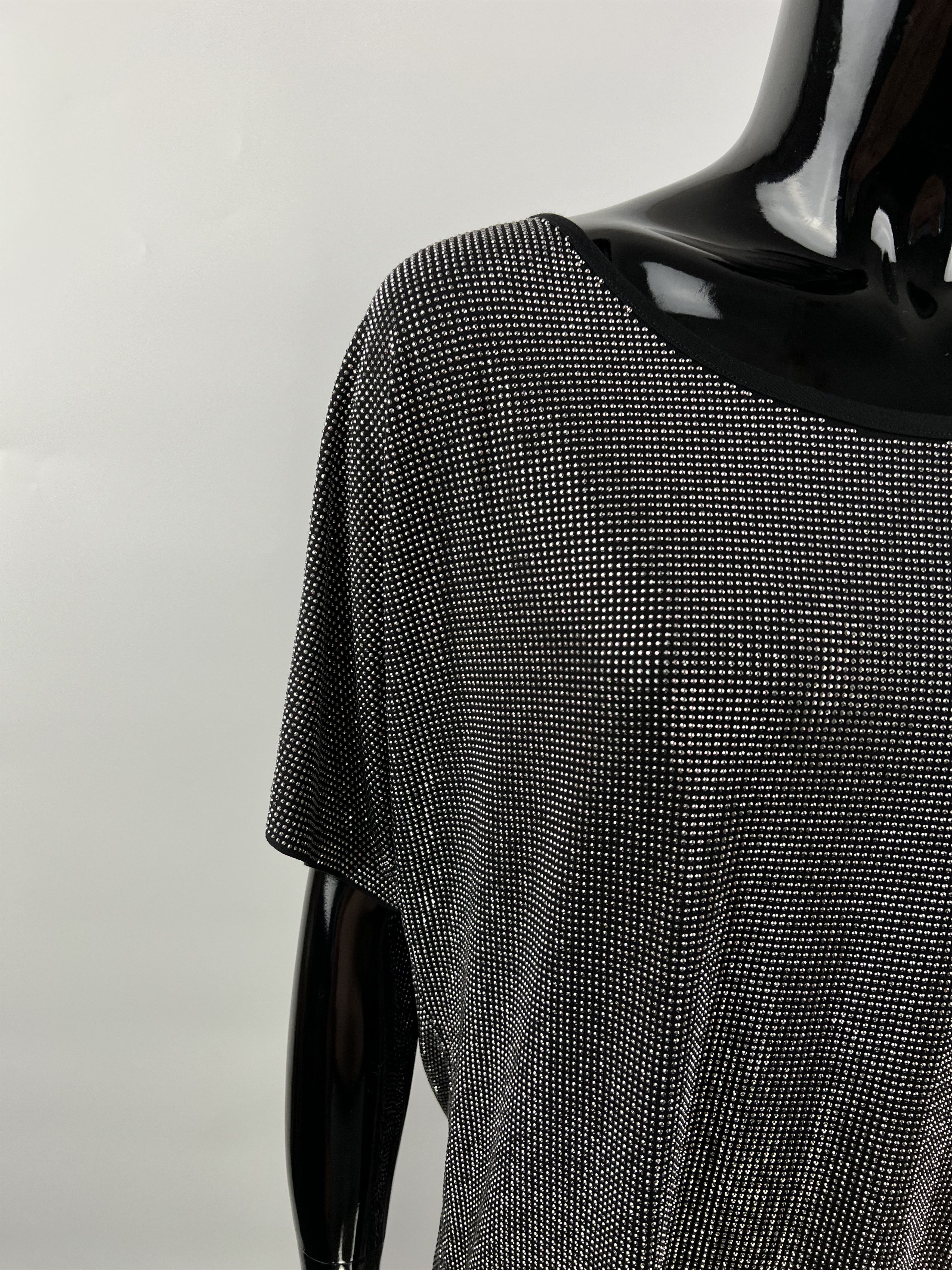 Balmain × Pierre Balmain × Vintage Pierre Balmain Vtg Silver Metal Stones T-Shirt Top Size XS Size XS / US 0-2 / IT 36-38 - 7 Thumbnail