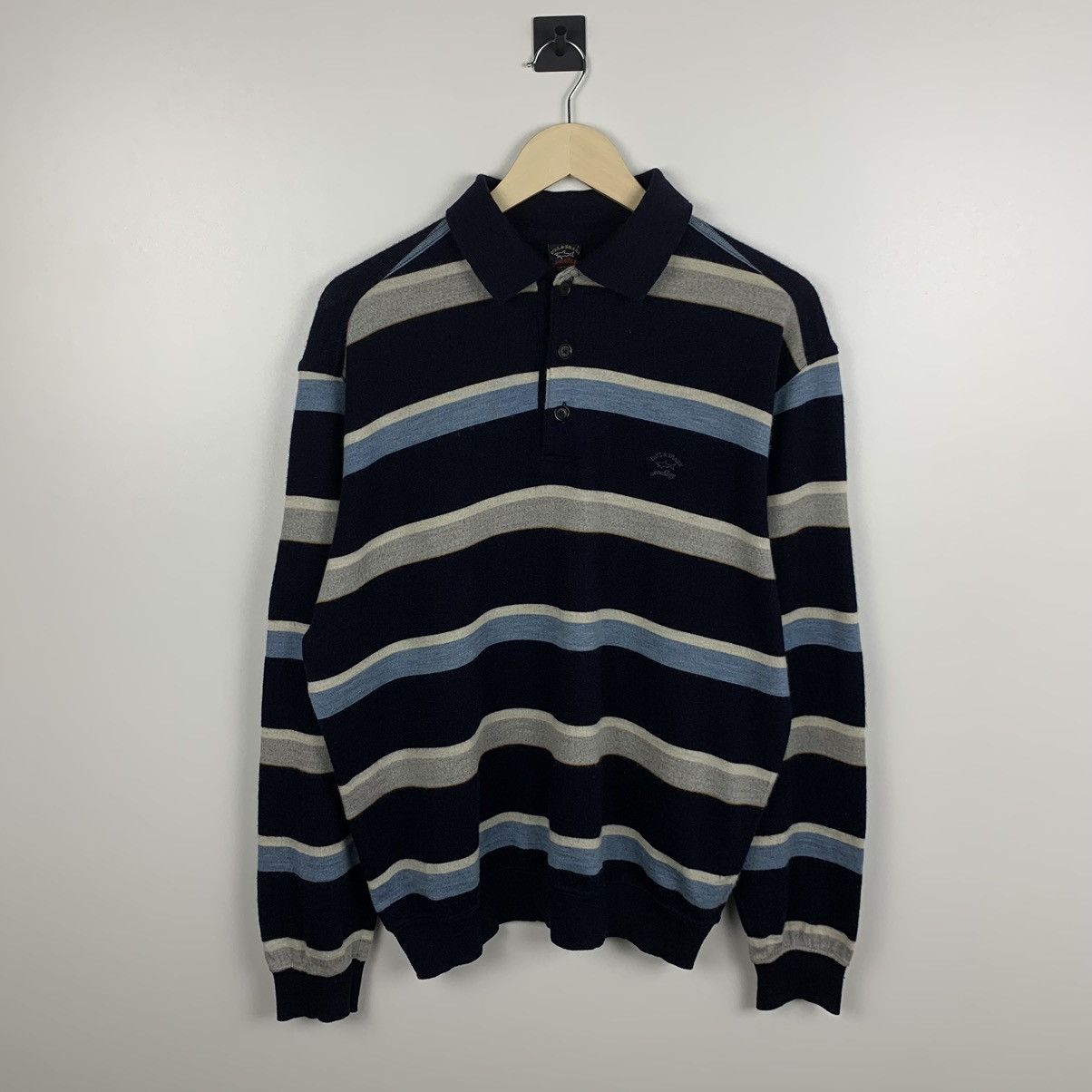 Paul & Shark Vintage Paul & Shark Striped Wool Sweater Men’s Size L Size US L / EU 52-54 / 3 - 1 Thumbnail