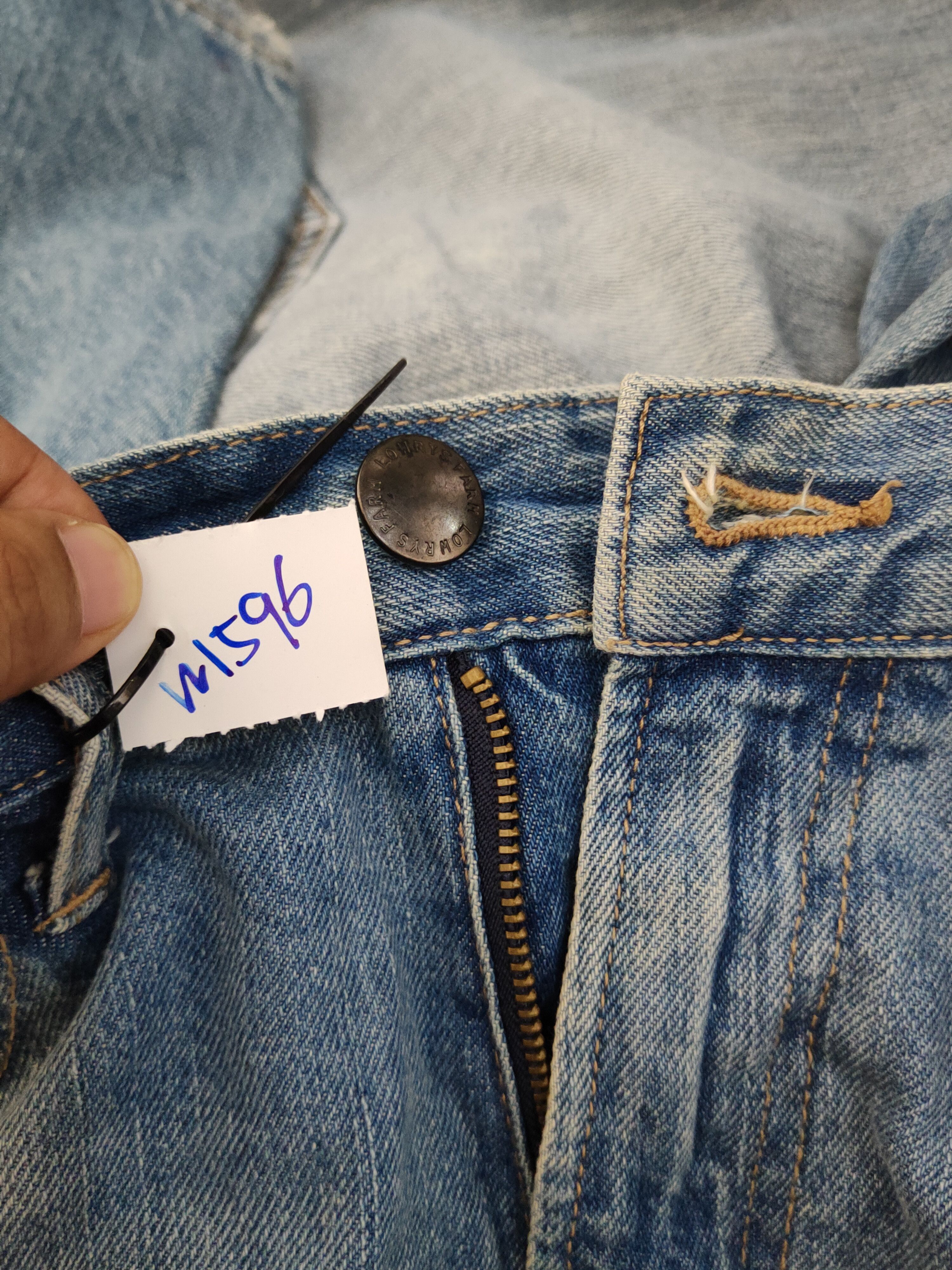 LOWRYS FARM × Vintage Lowrys Farm Blue Distressed Ripped denim Jeans #W1596 Size US 30 / EU 46 - 15 Thumbnail