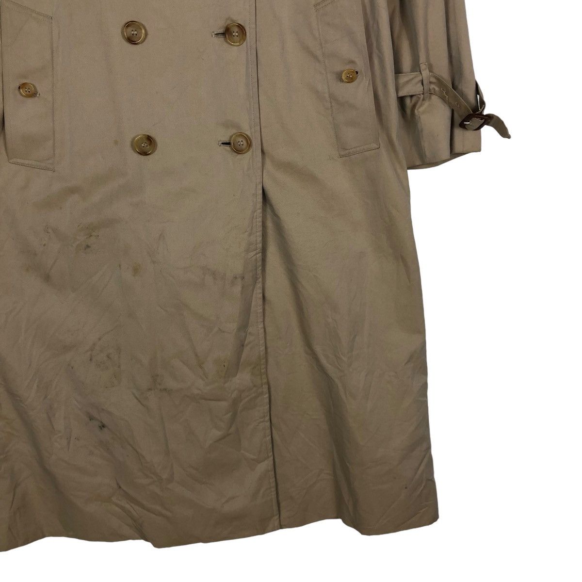 Burberry 🔥VINTAGE BURBERRYS MADE IN ENGLAND LONG JACKET TRENCH Size US S / EU 44-46 / 1 - 7 Thumbnail