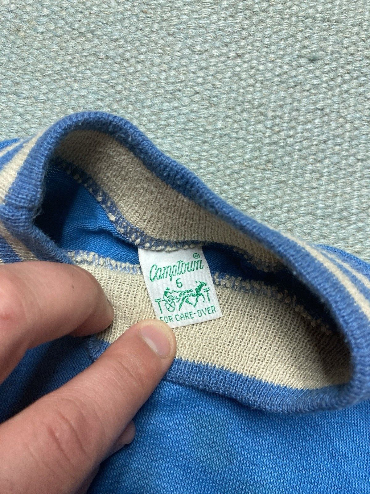 Vintage Vtg 60s t shirt light blue soft boys 6 women’s XXS? baby tee Size XXS / US 00 / IT 34 - 3 Thumbnail