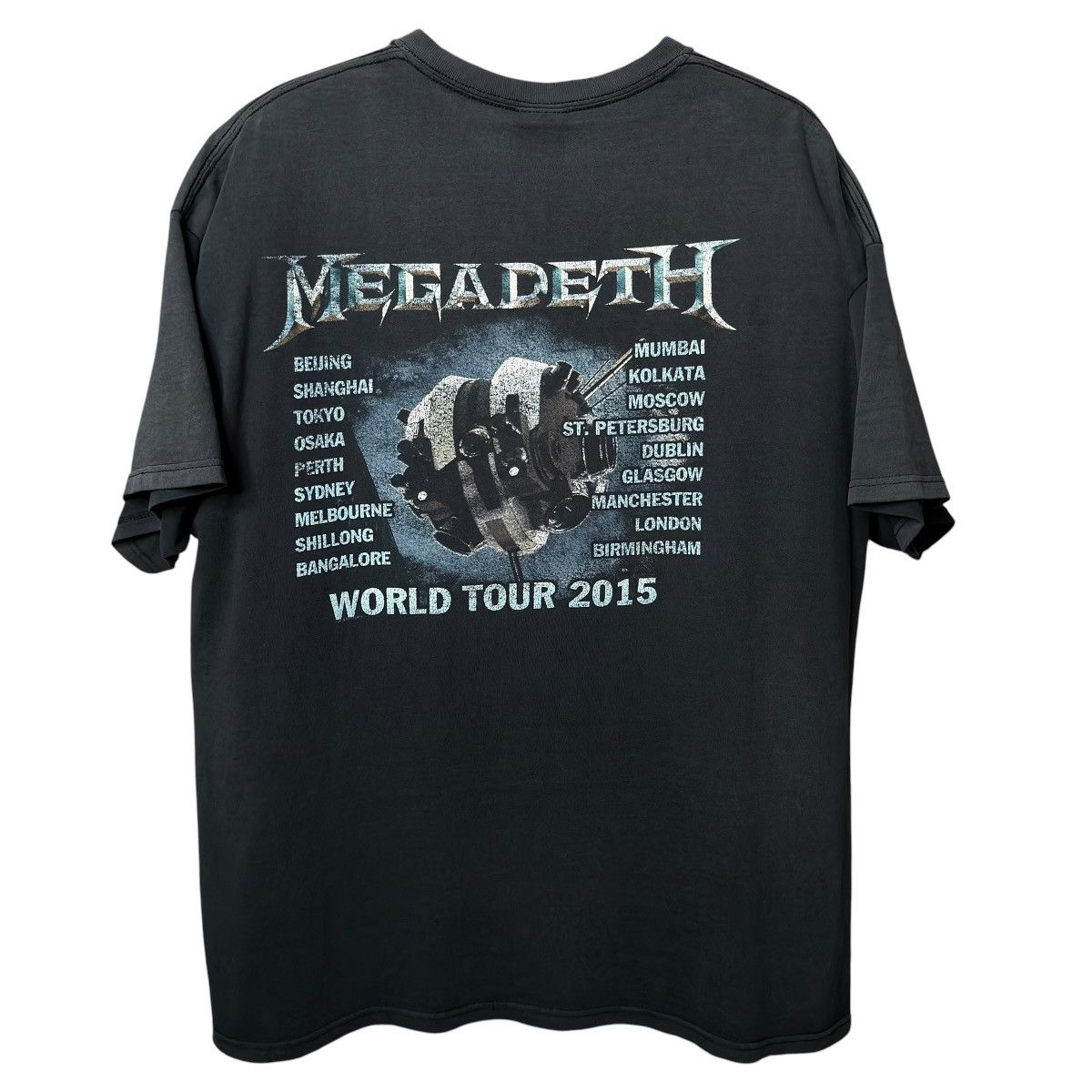 Megadeth 2015 Megadeth 'Dystopia World Tour' Band T-Shirt, Size XL! Size US XL / EU 56 / 4 - 3 Thumbnail