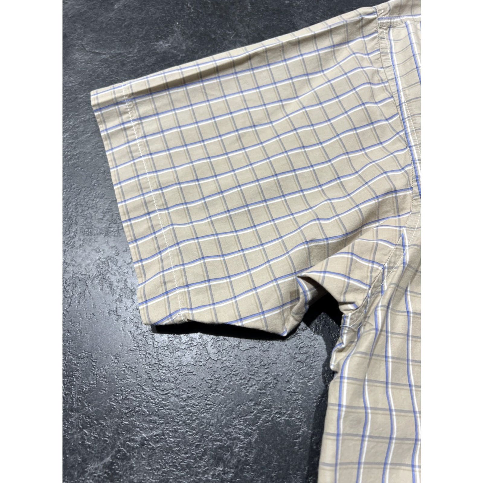 Vintage Columbia PFG Omni-Shade Bonehead Shirt Mens Large Plaid Short Sleeve Beige Cotton Polyester Outdoorsman UV Breathable Fishing Vented Pocketed Size US L / EU 52-54 / 3 - 5 Thumbnail