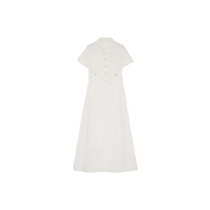 Gucci Gucci SS23 Button-Up Long White Dress-2507 Size M / US 6-8 / IT 42-44 - 8 Thumbnail