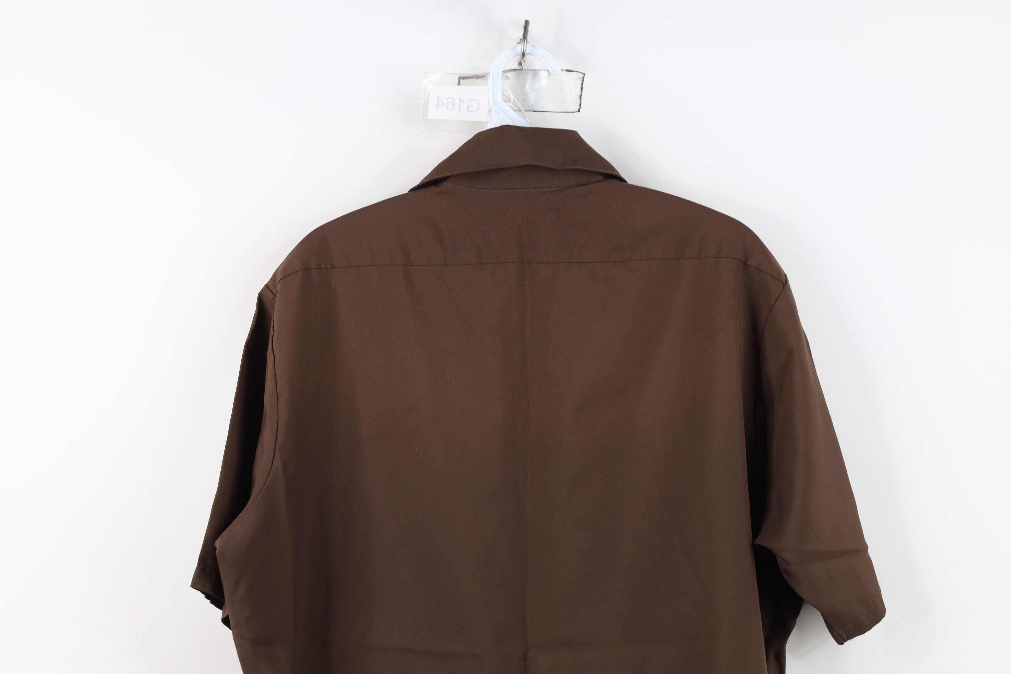 Vintage Vintage 70s Streetwear Touch Short Sleeve Button Shirt Brown Size US M / EU 48-50 / 2 - 12 Thumbnail