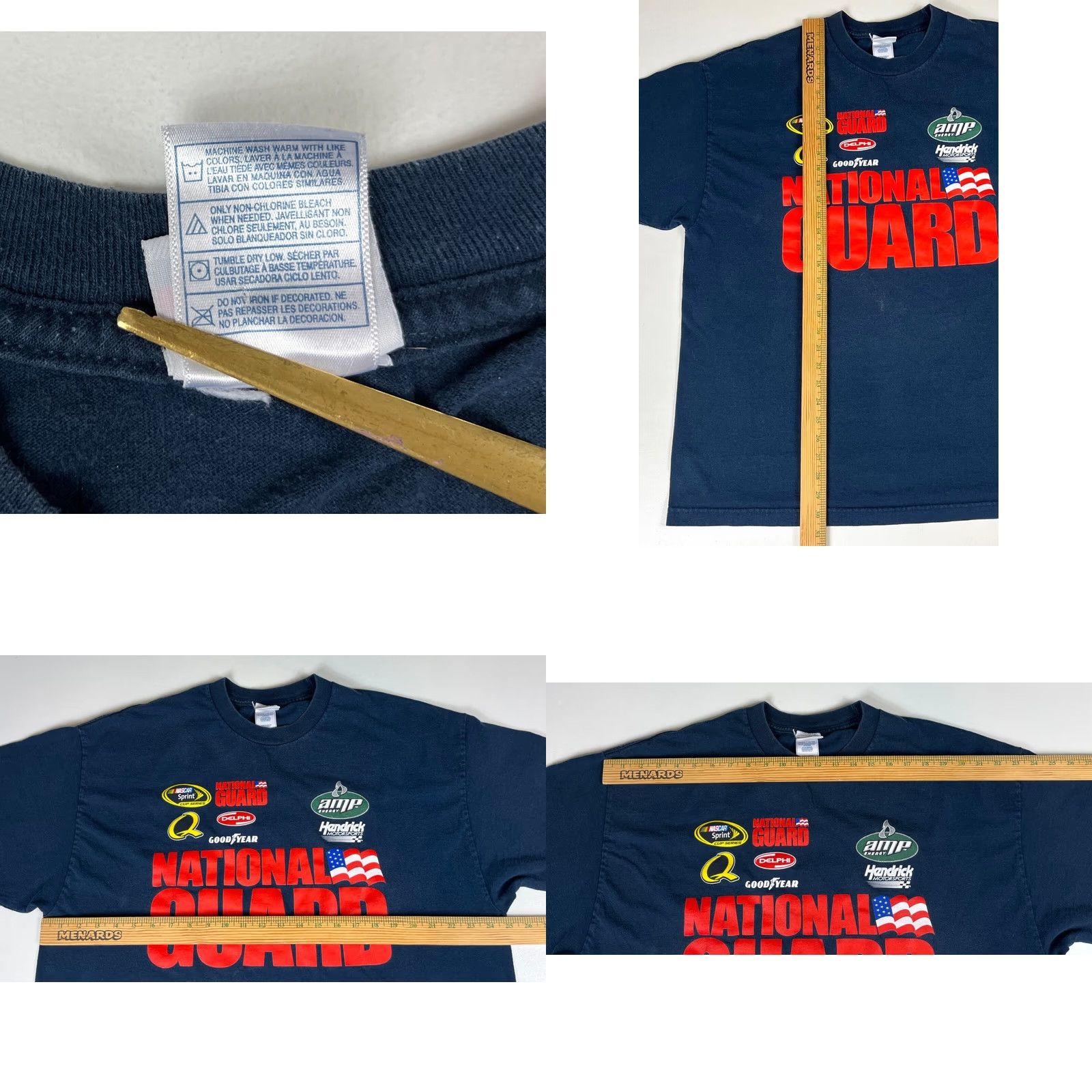 Chase Authentics Nascar Dale Jr. #88 T-Shirt Chase Authentics Navy Blue 2XL Double-Sided Mens Shirt NASCAR Size US XXL / EU 58 / 5 - 8 Thumbnail