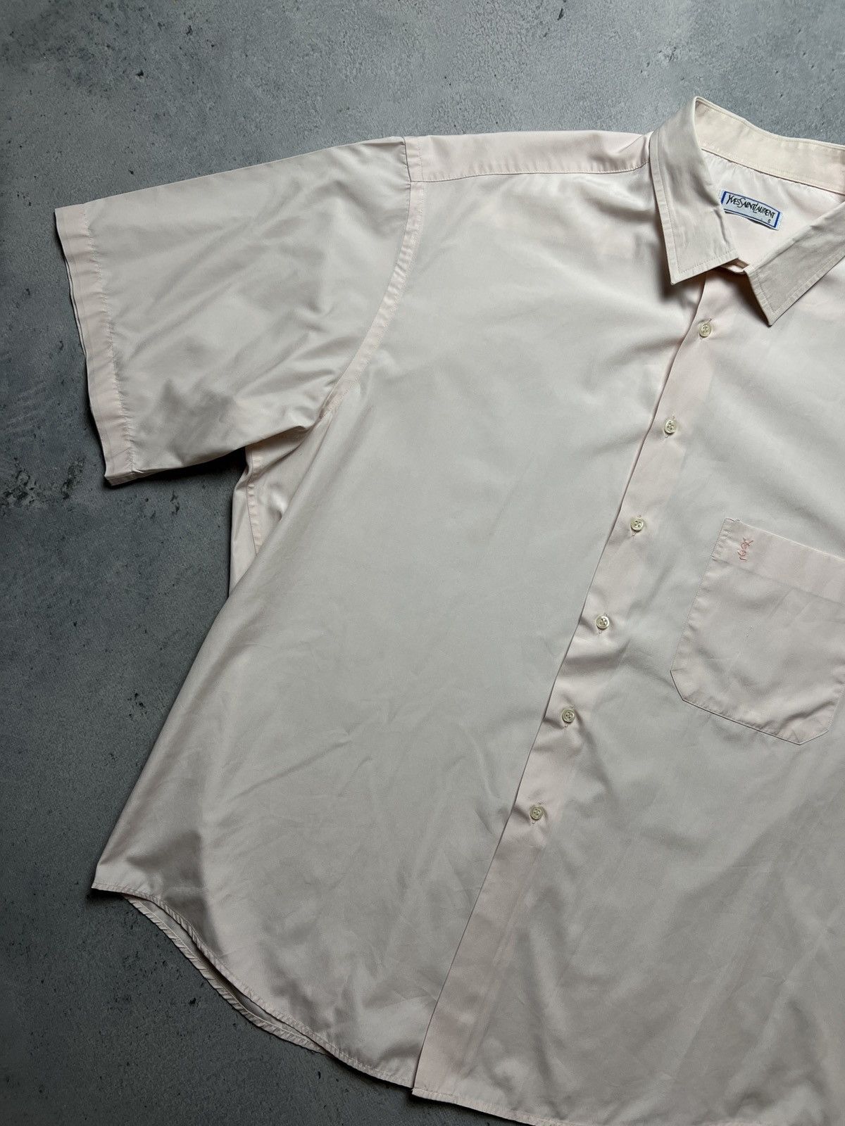 Yves Saint Laurent YSL Shirt Cotton Yves Saint Laurent Summer Shirtsleeve 90s Size US XXL / EU 58 / 5 - 4 Thumbnail