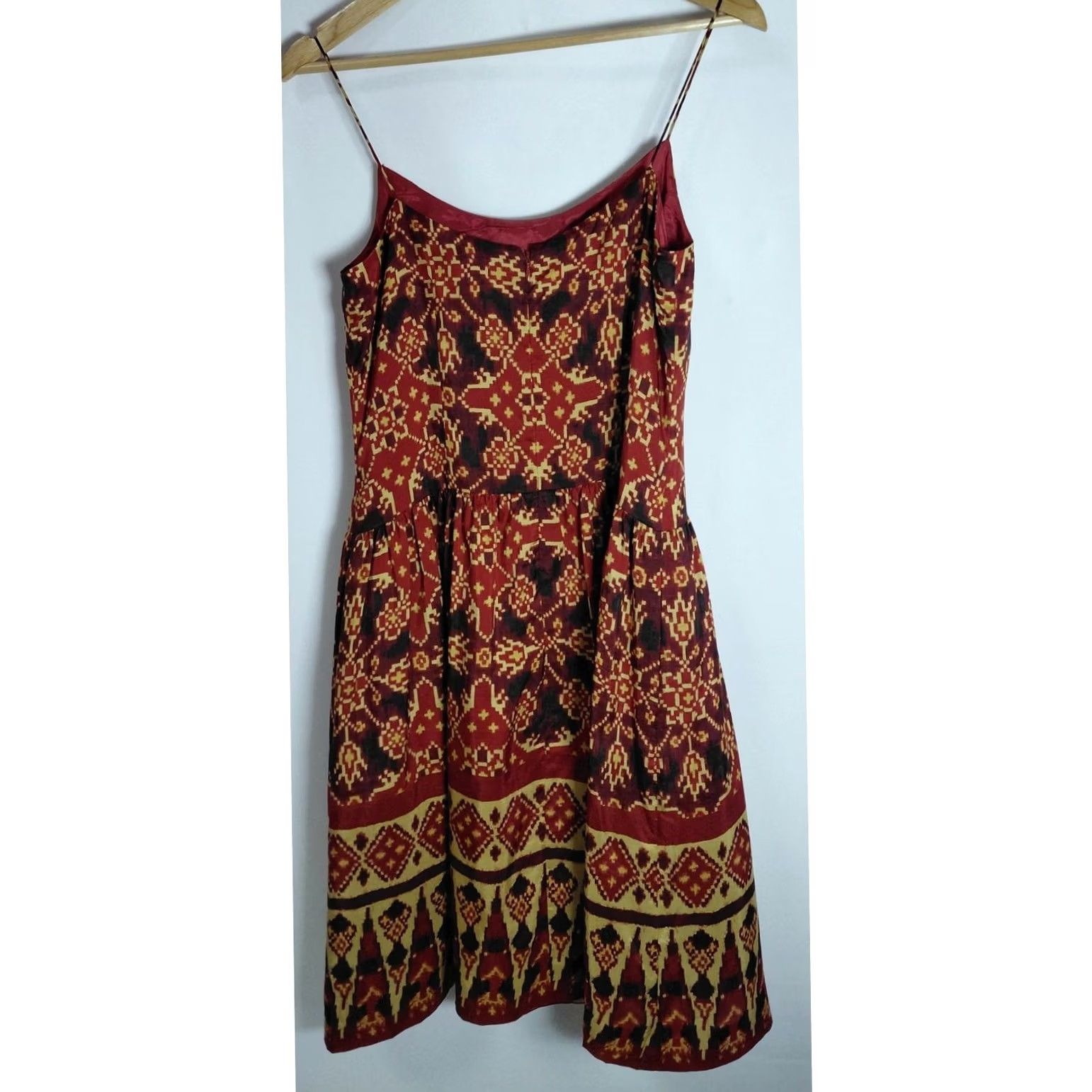 Ralph Lauren LAUREN RALPH LAUREN Dress Silk Red Graphic Print Sleeveless Size 6 Dress Size M / US 6-8 / IT 42-44 - 2 Thumbnail
