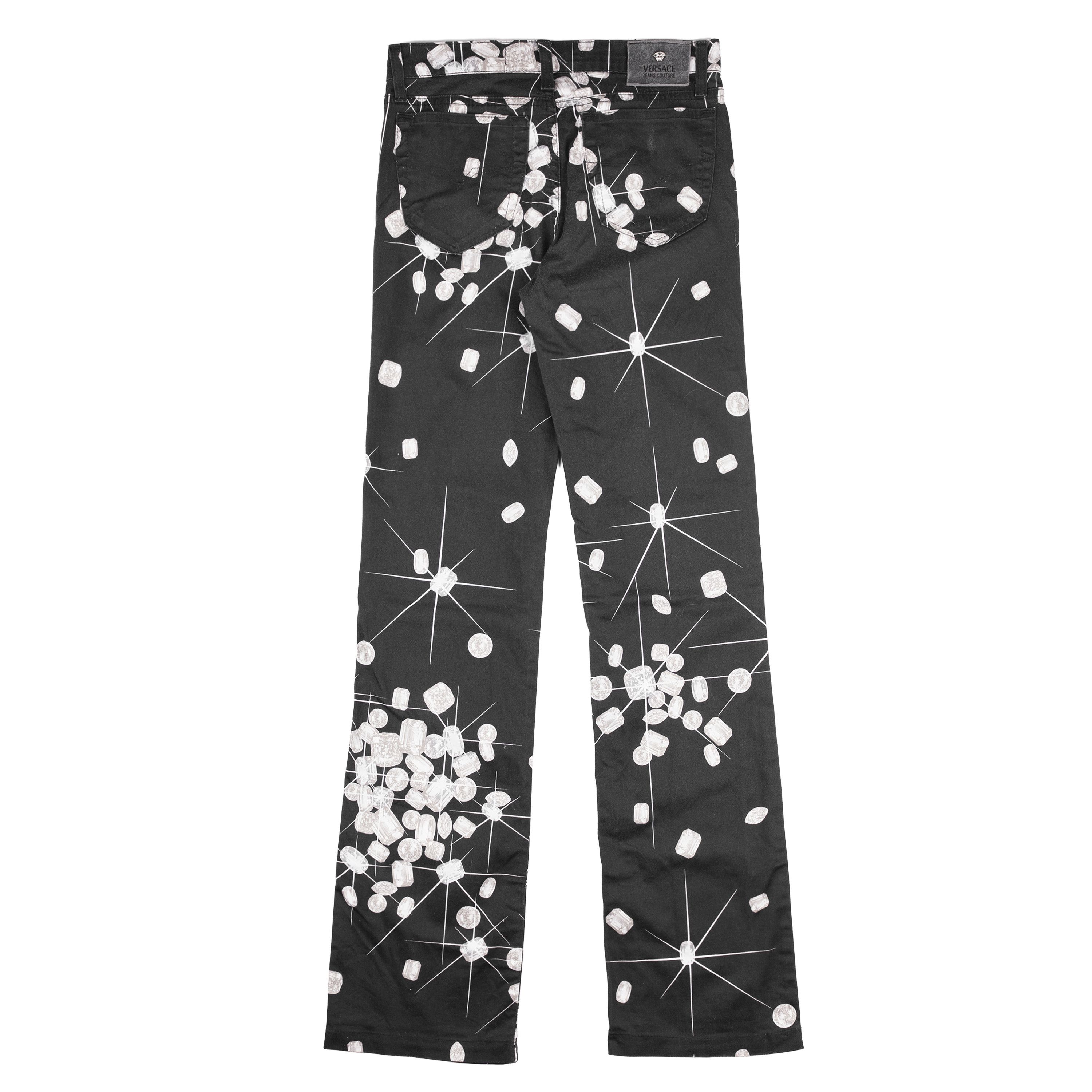 Versace Jeans Couture Versace Jeans Couture Vintage Black Diamond Pants Size 27" / US 4 / IT 40 - 3 Thumbnail