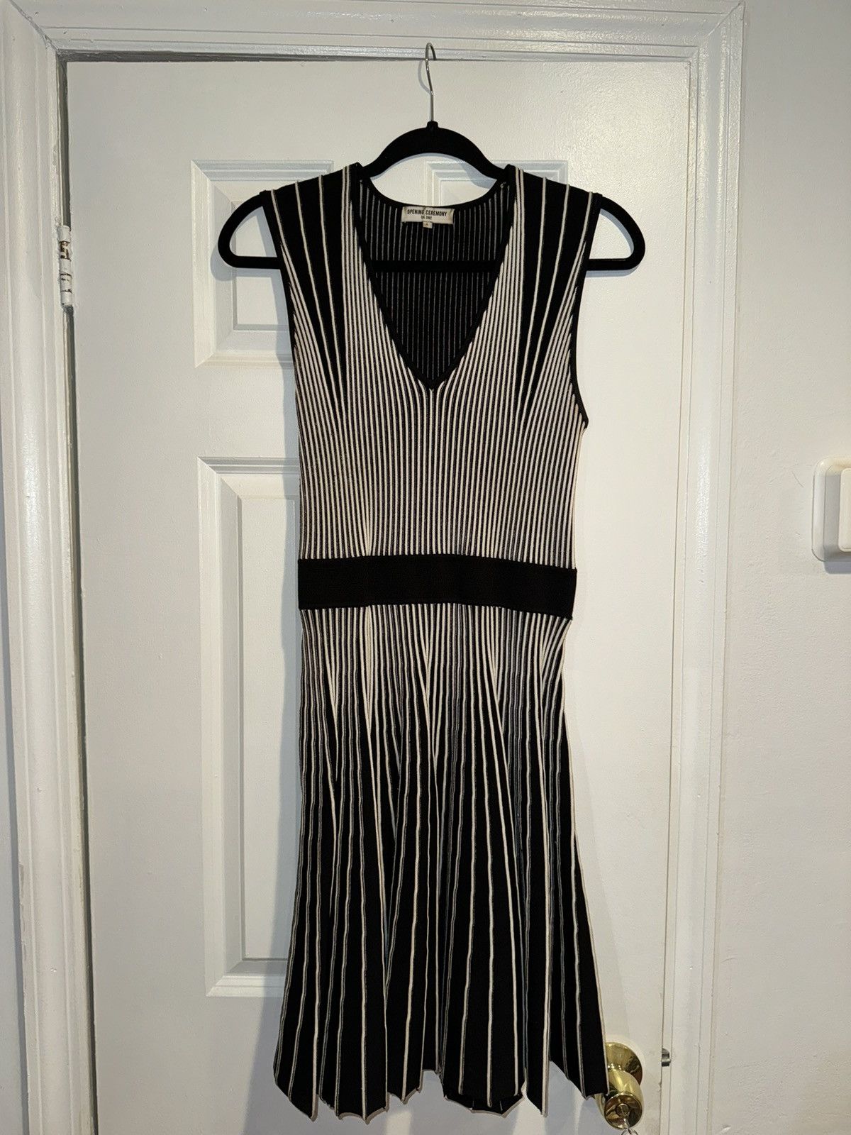 Opening Ceremony Black & White Knit Dress