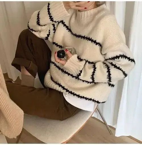 Japanese Brand Y2K Knitted Sweater Size ONE SIZE - 5 Thumbnail