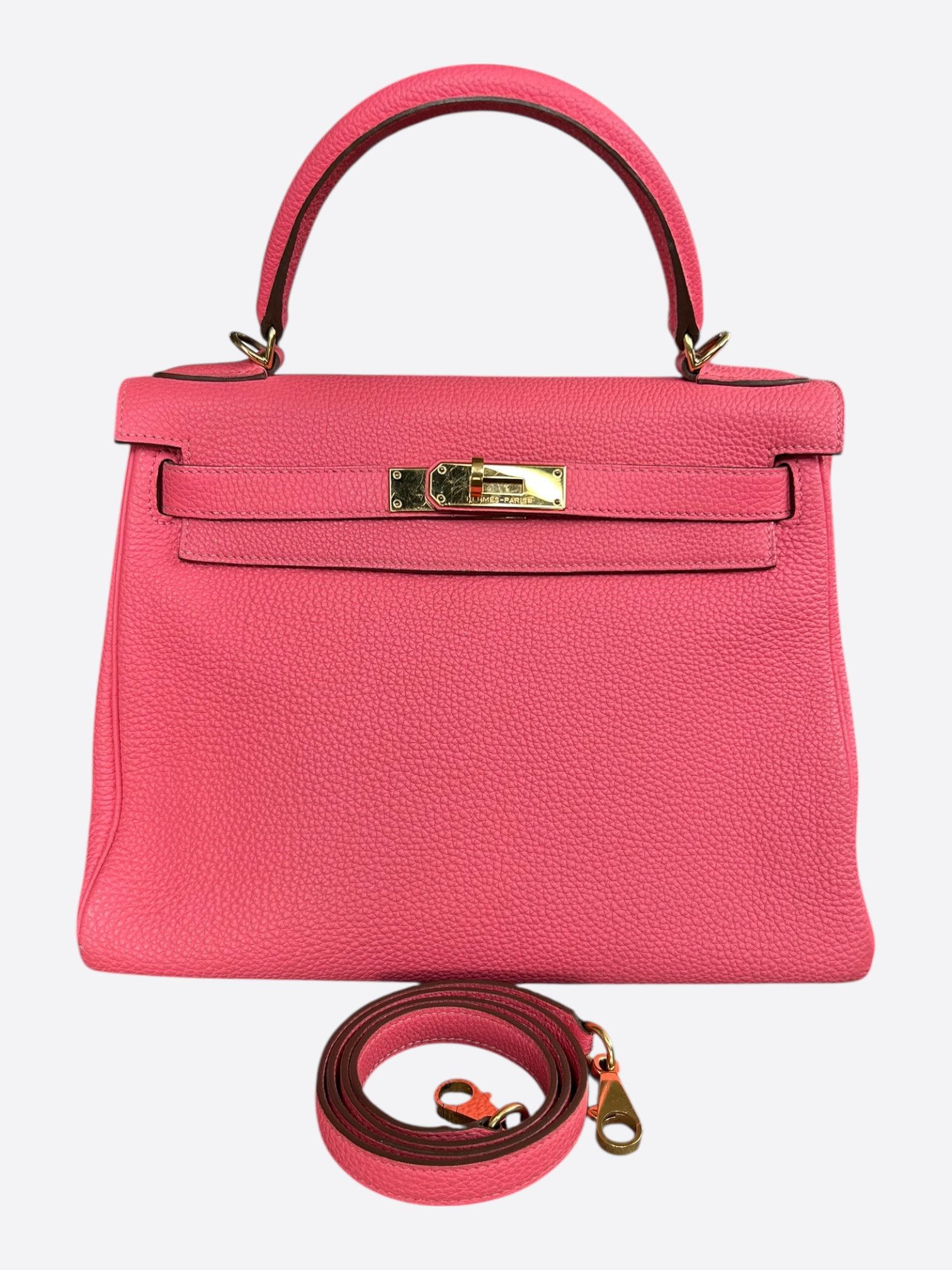 Hermes Hermes Pink Togo & Gold Hardware Kelly 28 Size ONE SIZE - 1 Thumbnail