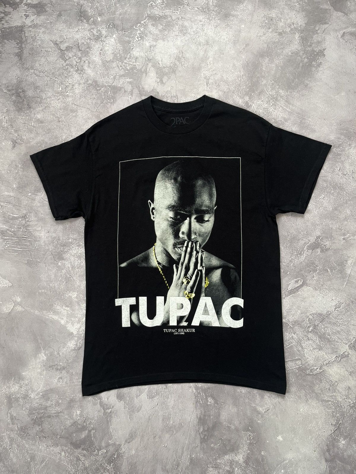 Rap Tees 2Pac Big Logo T-Shirt Black #71 Size US M / EU 48-50 / 2 - 1 Thumbnail